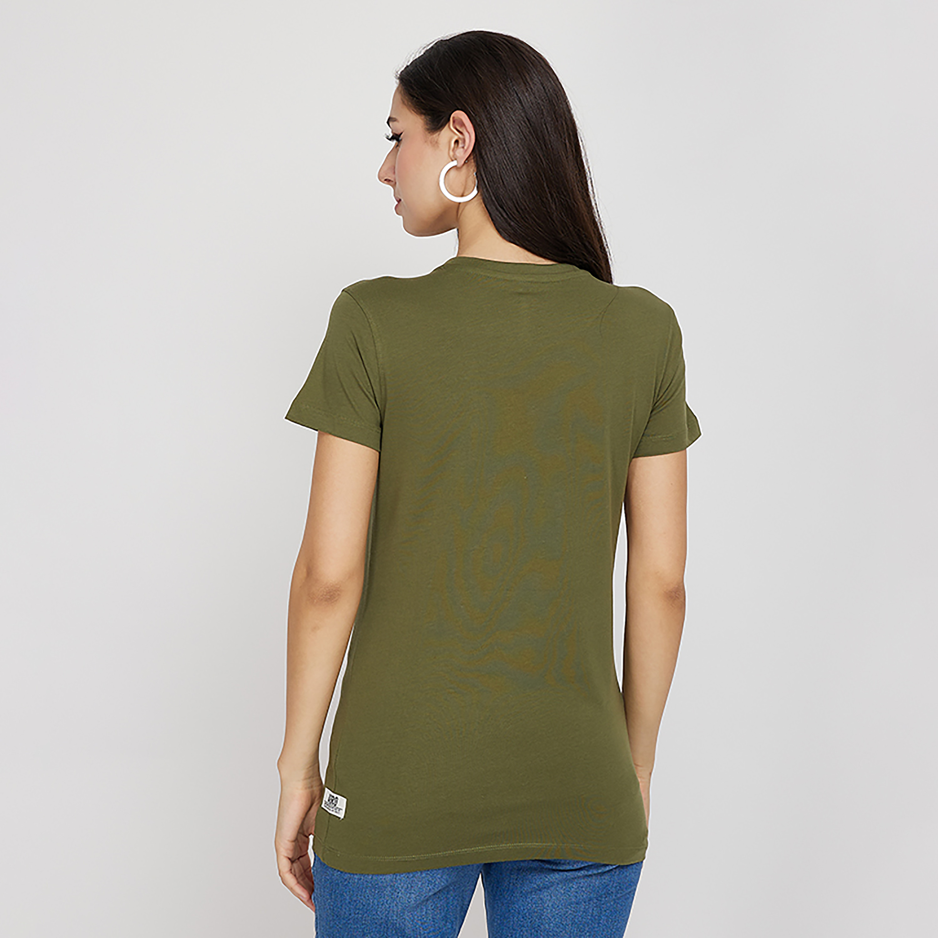 تي شيرت من ايروبوستال بأكمام قصيرة و ياقة مستديرة مع زھور-women-clothing-tshirts-image-8
