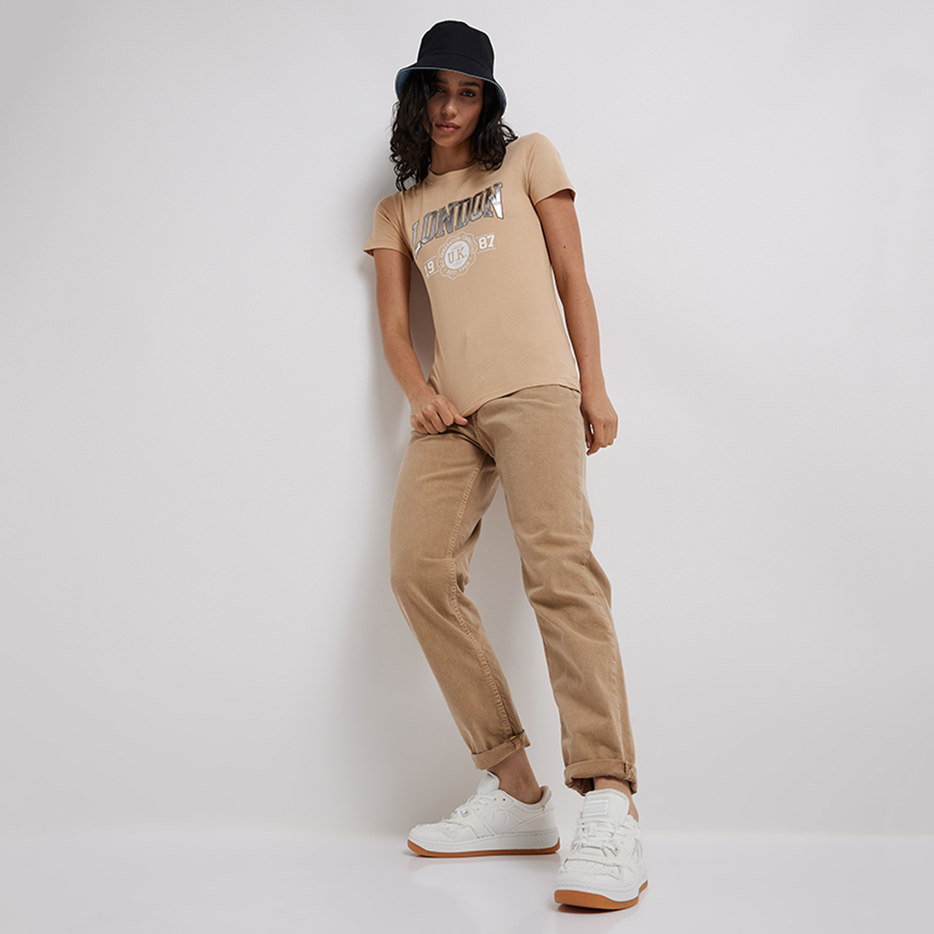 Aeropostale Printed Crew Neck Short Sleeves Women's T-Shirt-women-clothing-tshirts-image-2