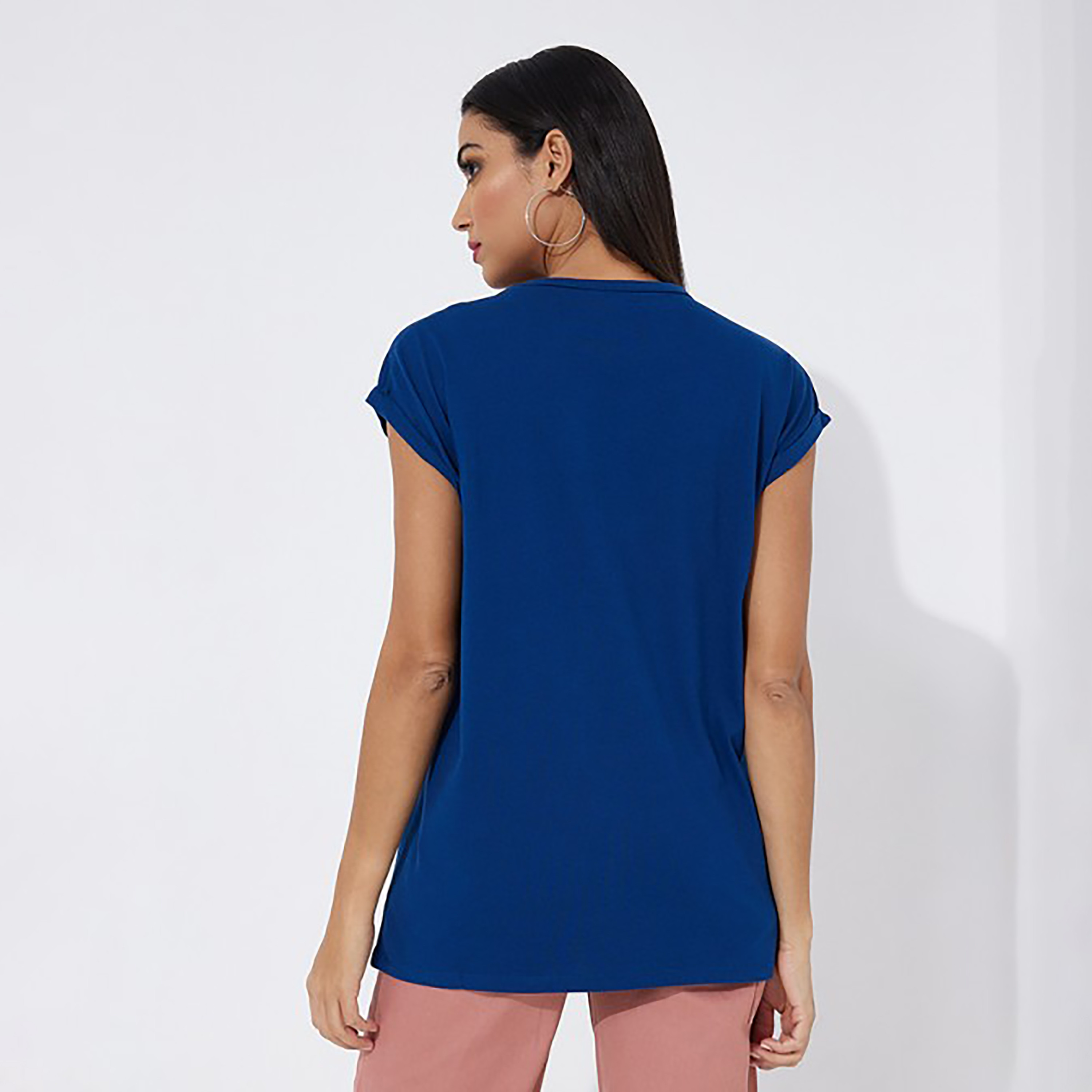 Aeropostale Graphic Crew Neck Cap Sleeves T-Shirt-women-clothing-tshirts-image-4