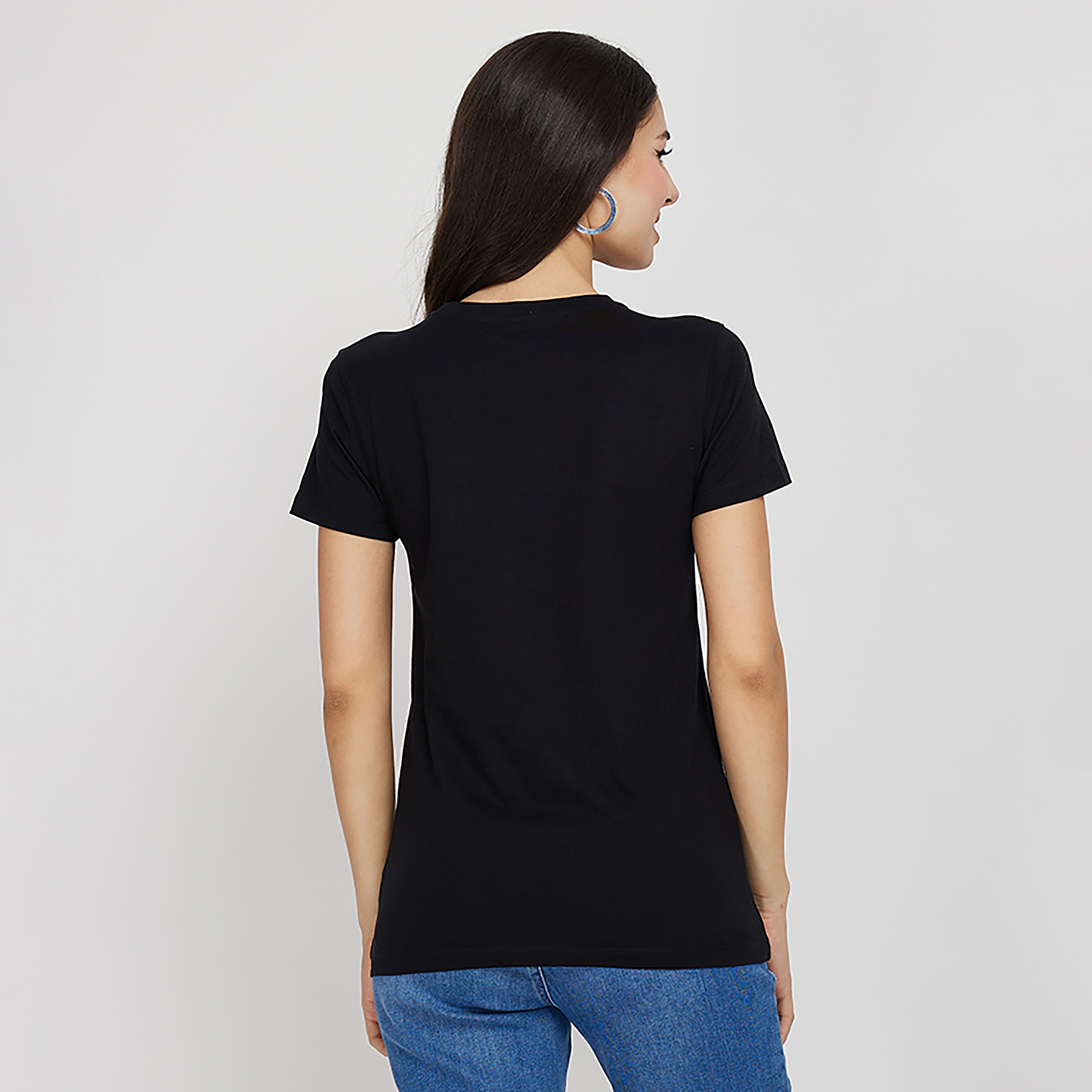 تي شيرت من ايروبوستال بأكمام قصيرة و ياقة مستديرة مع شعار بطبعات-women-clothing-tshirts-image-4
