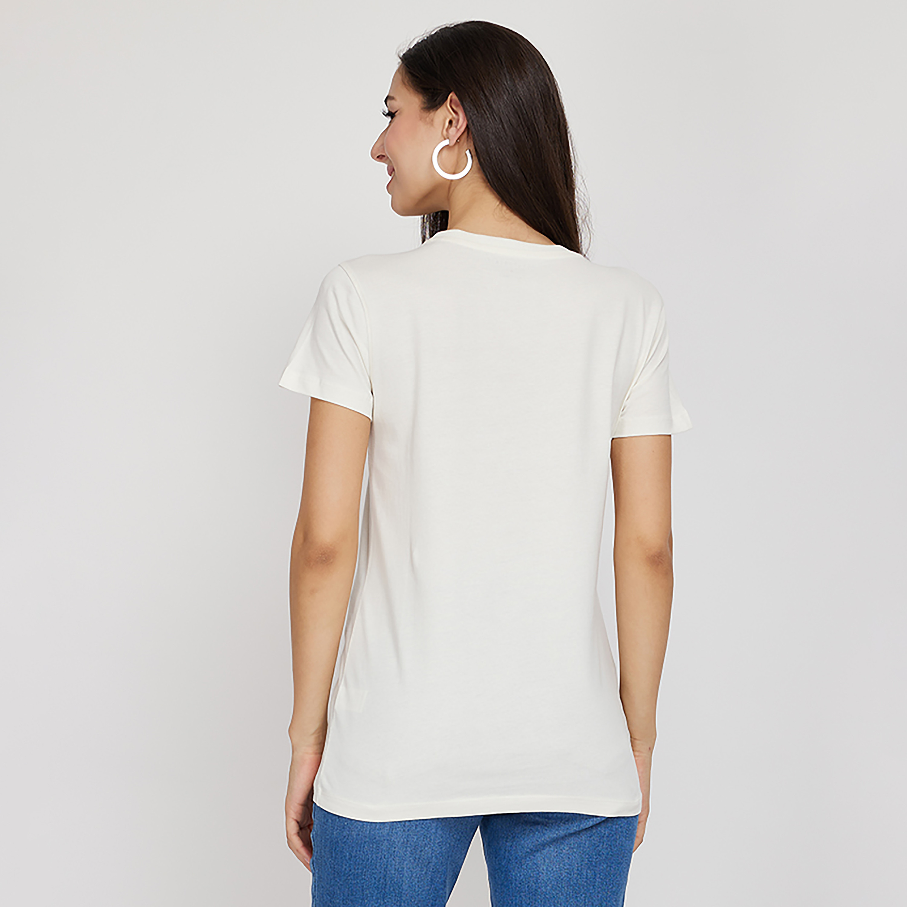 تي شيرت من ايروبوستال بأكمام قصيرة و ياقة مستديرة مع شعار بطبعات-women-clothing-tshirts-image-8