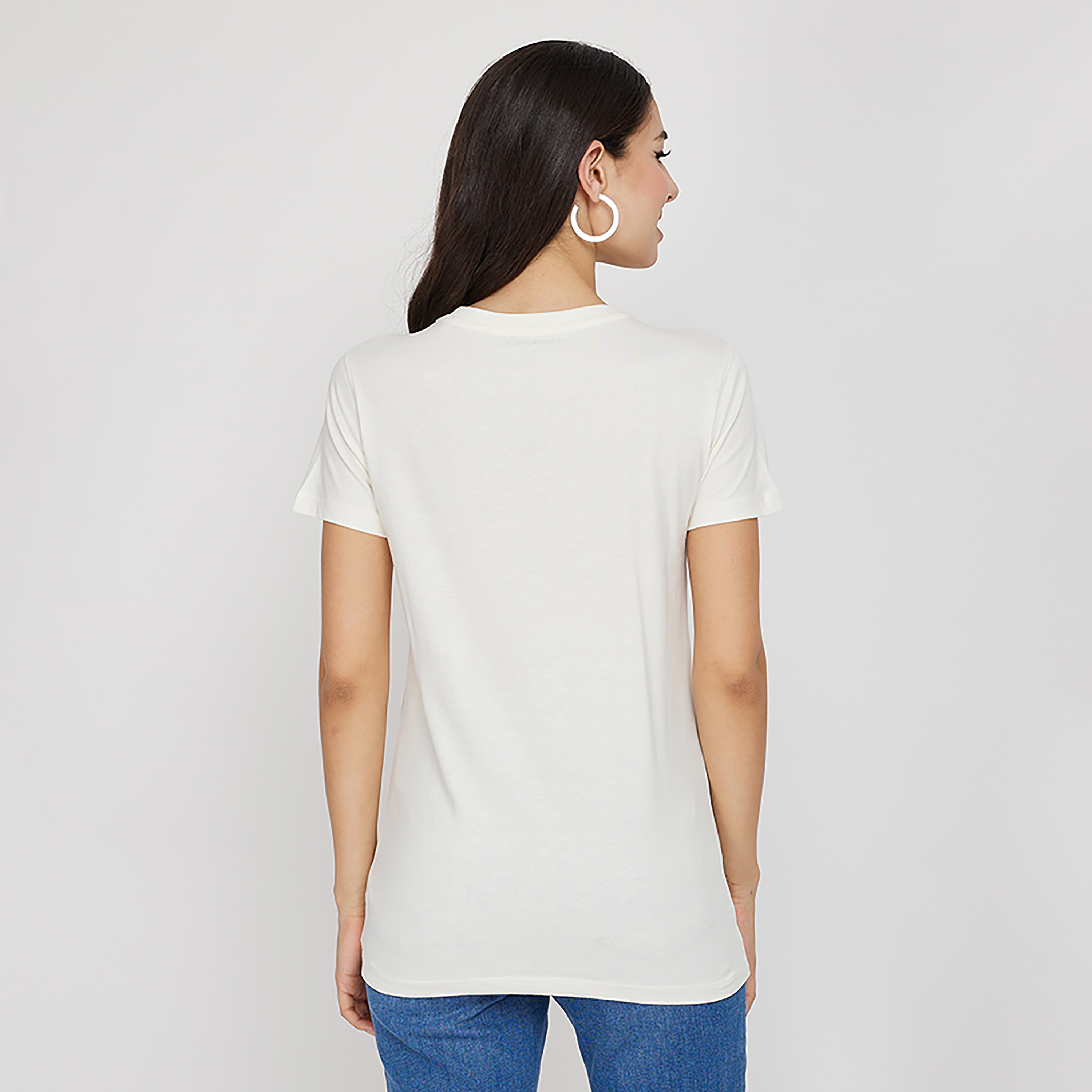 تي شيرت من ايروبوستال بأكمام قصيرة و ياقة مستديرة مع شعار بمطرز-women-clothing-tshirts-image-8