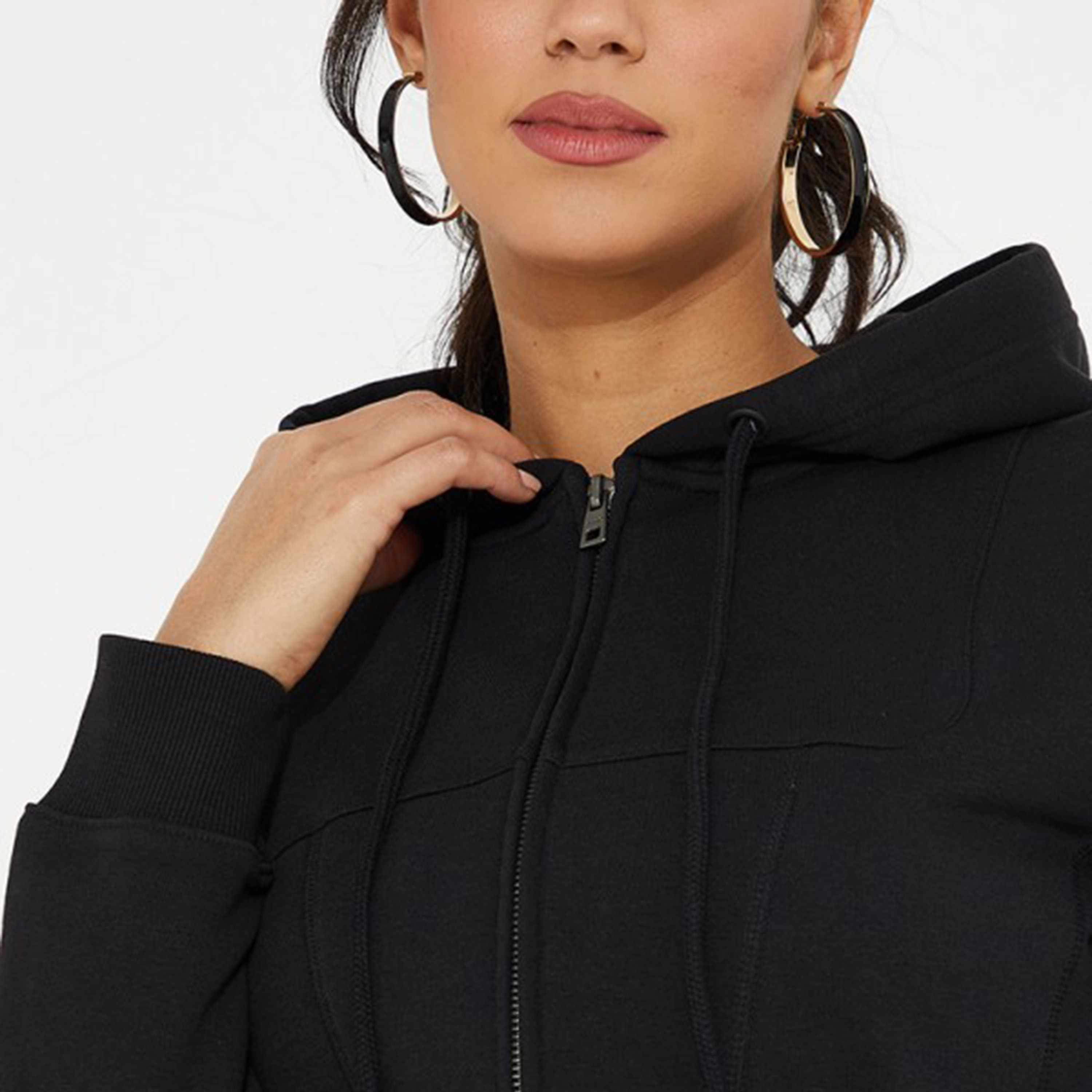 Aeropostale Plain Long Sleeves Zip-Through Hoodie-women-winterwear-hoodiesandsweatshirts-hoodies-image-3