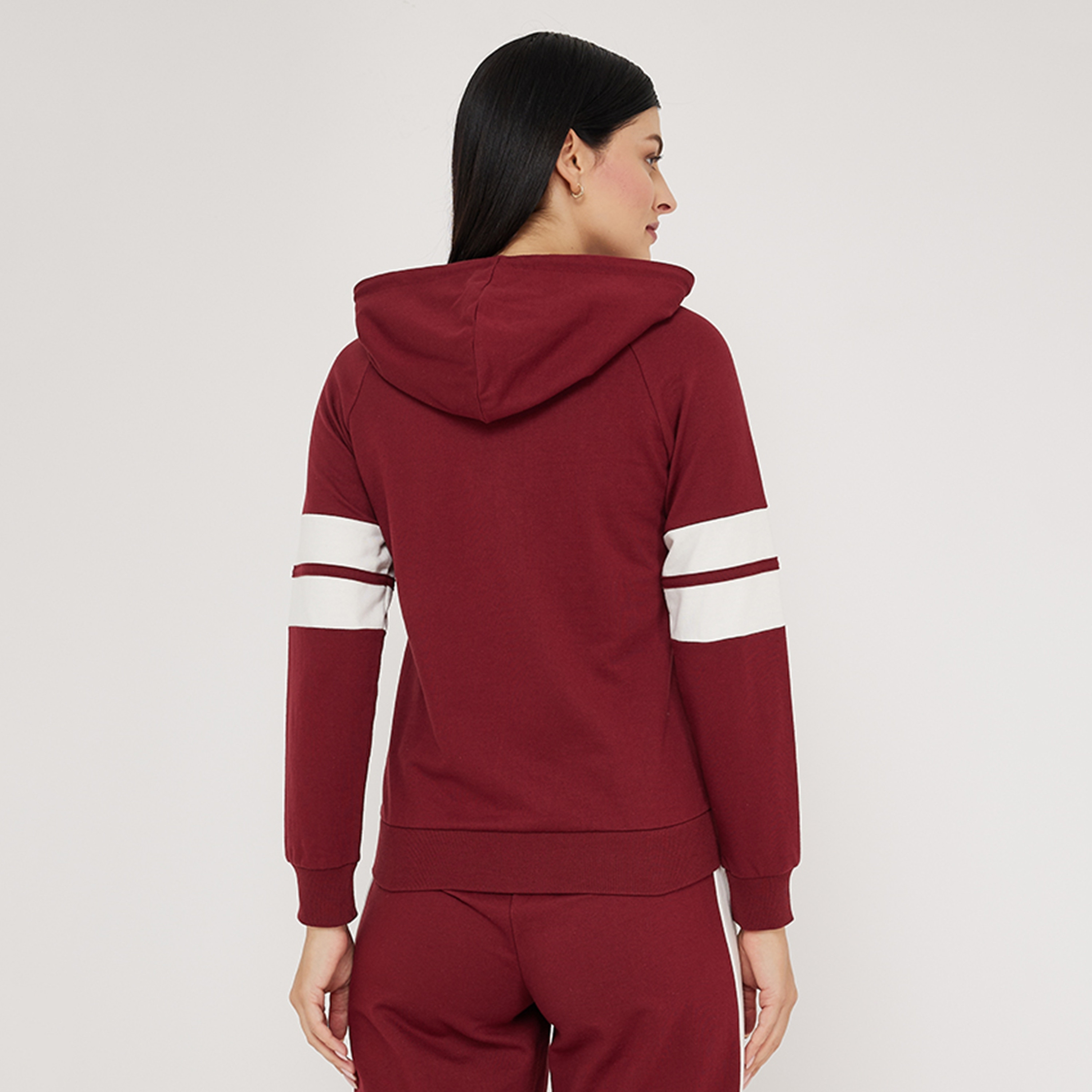 Aeropostale Logo Print Hooded Neck Raglan Sleeves Women's Zip Through Hoodie-women-clothing-hoodiesandsweatshirts-hoodies-image-4
