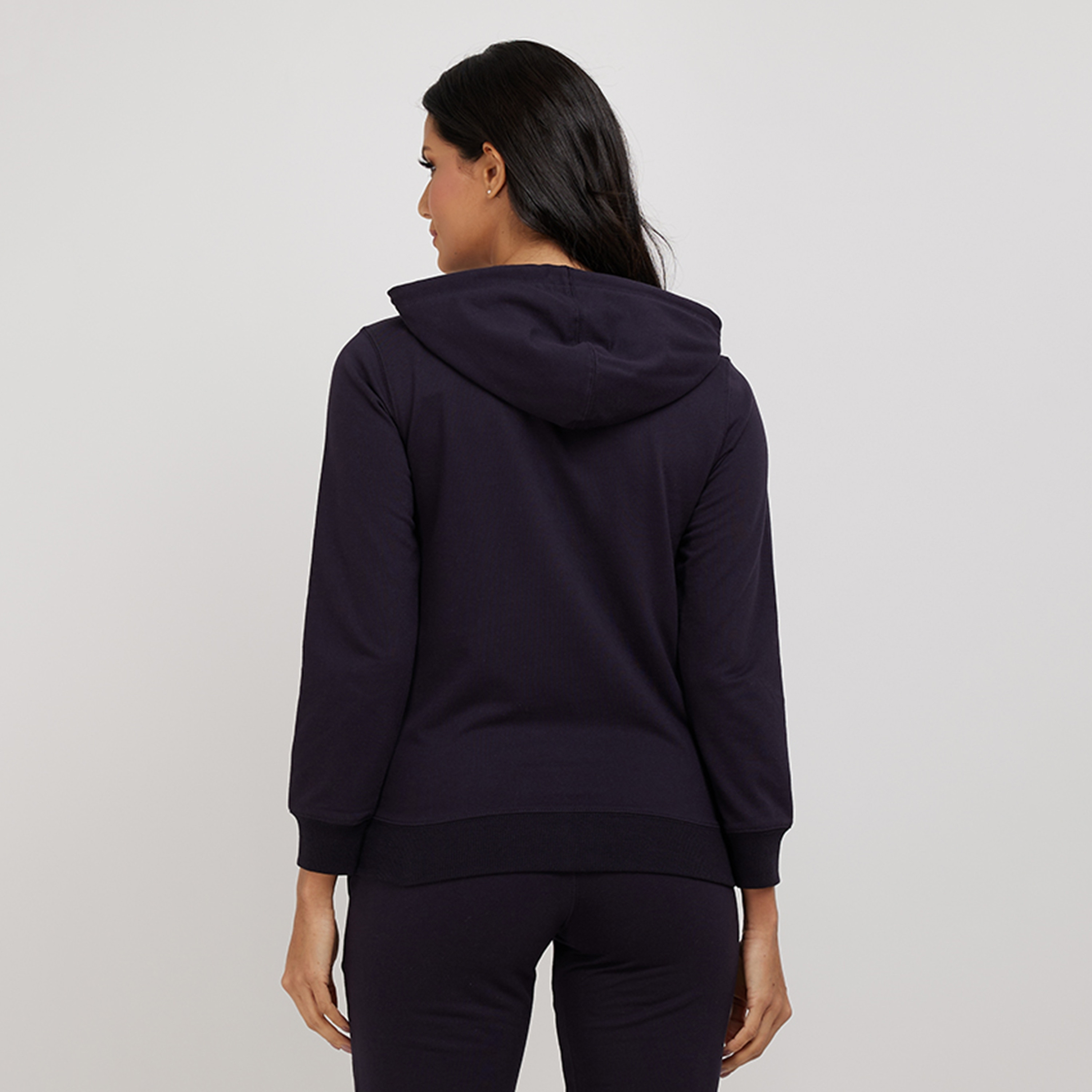 بلوزة نسائية بغطاء للرأس وأكمام طويلة وسحّاب وطبعة نصية من أيروبوستال-women-clothing-hoodiesandsweatshirts-hoodies-image-4