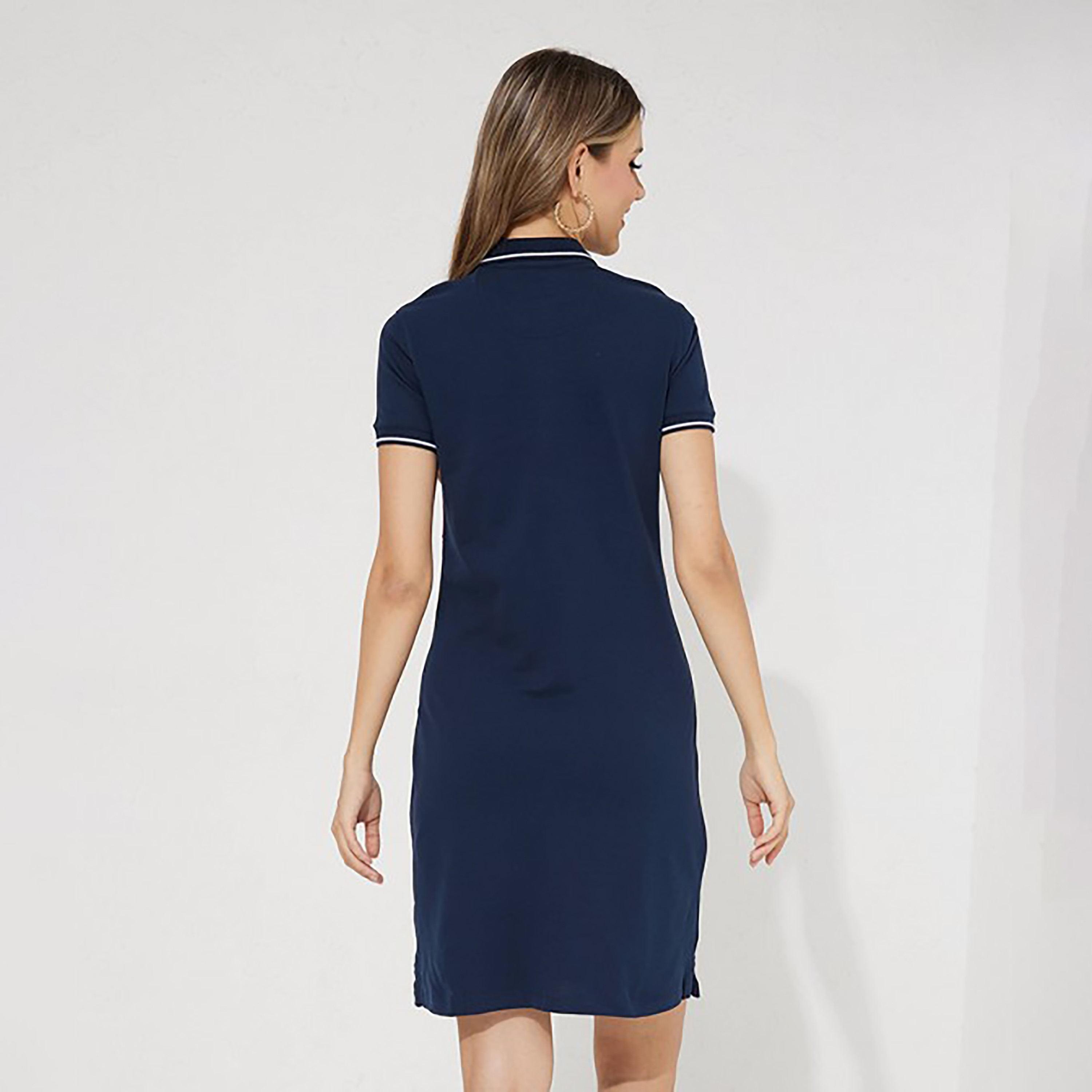 Aeropostale Colour Blocked Polo Collar Mini T-Shirt Dress-women-clothing-dresses-image-4
