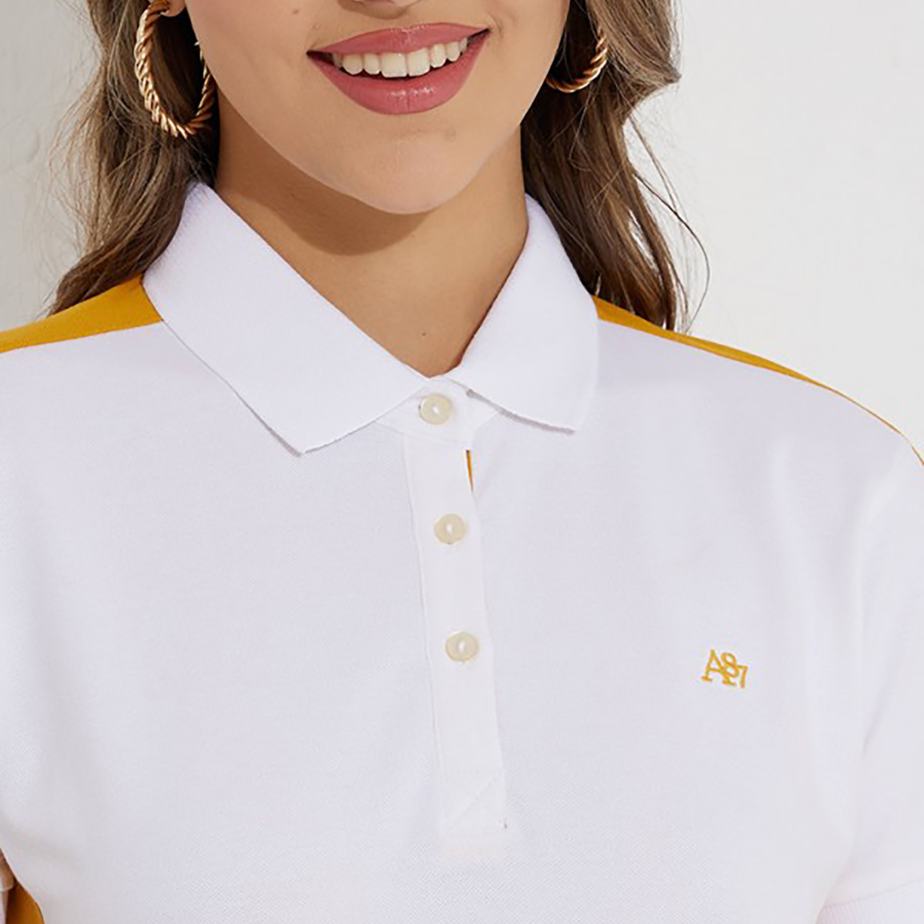 فستان ميني تي شيرت بياقة ذو بولو سادة من إيروبوستال-women-clothing-dresses-image-7
