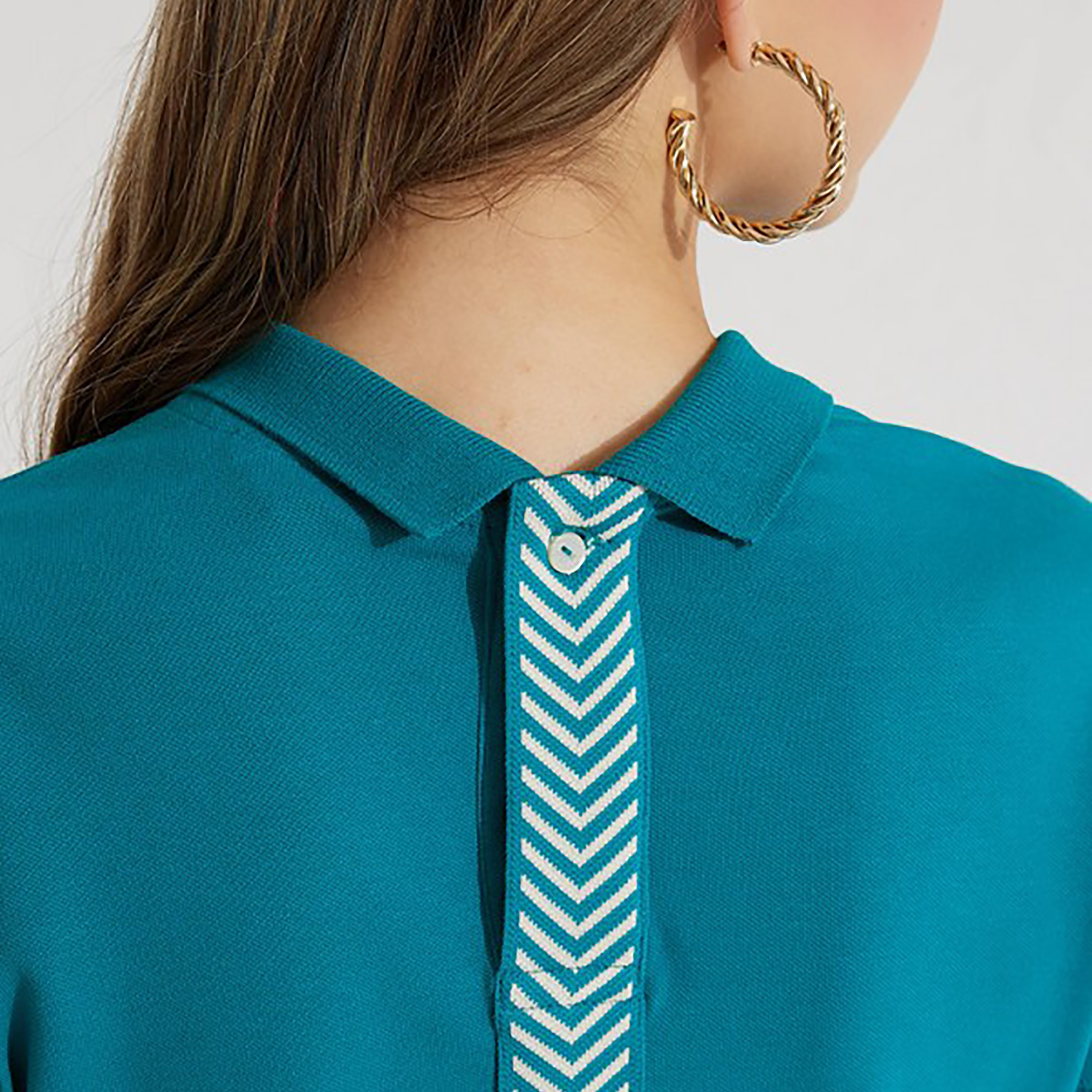 Aeropostale Plain Polo Collar Mini T-Shirt Dress-women-clothing-dresses-image-3