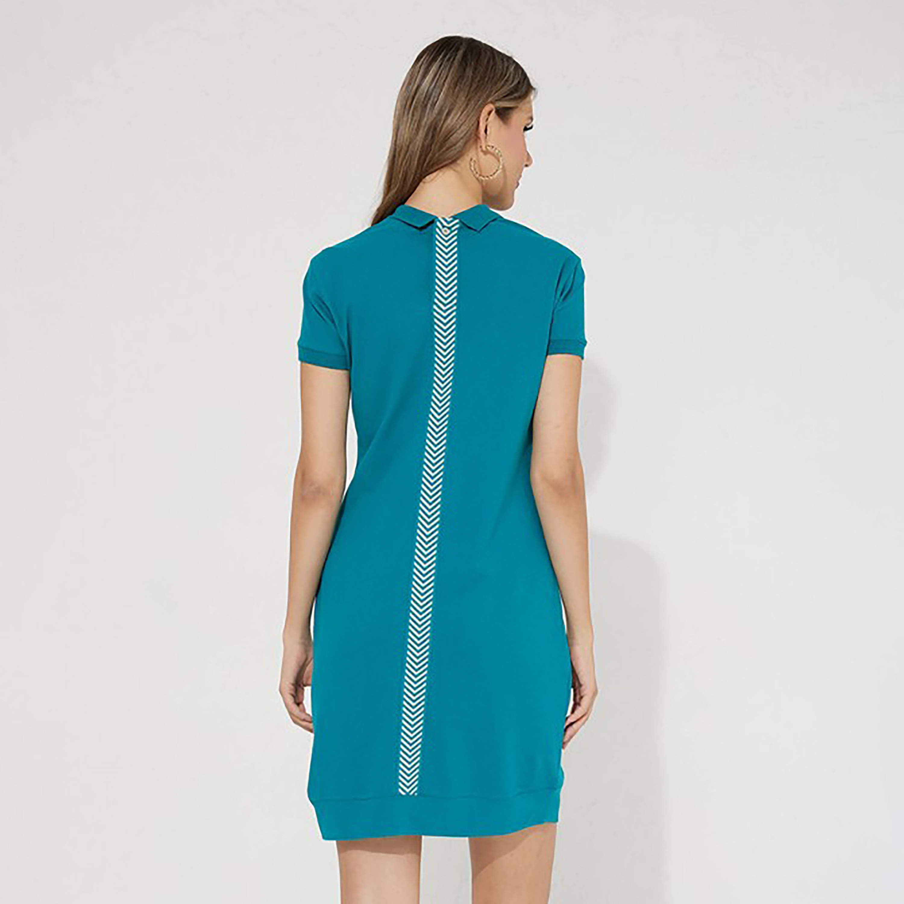 فستان ميني تي شيرت بياقة ذو بولو سادة من إيروبوستال-women-clothing-dresses-image-4
