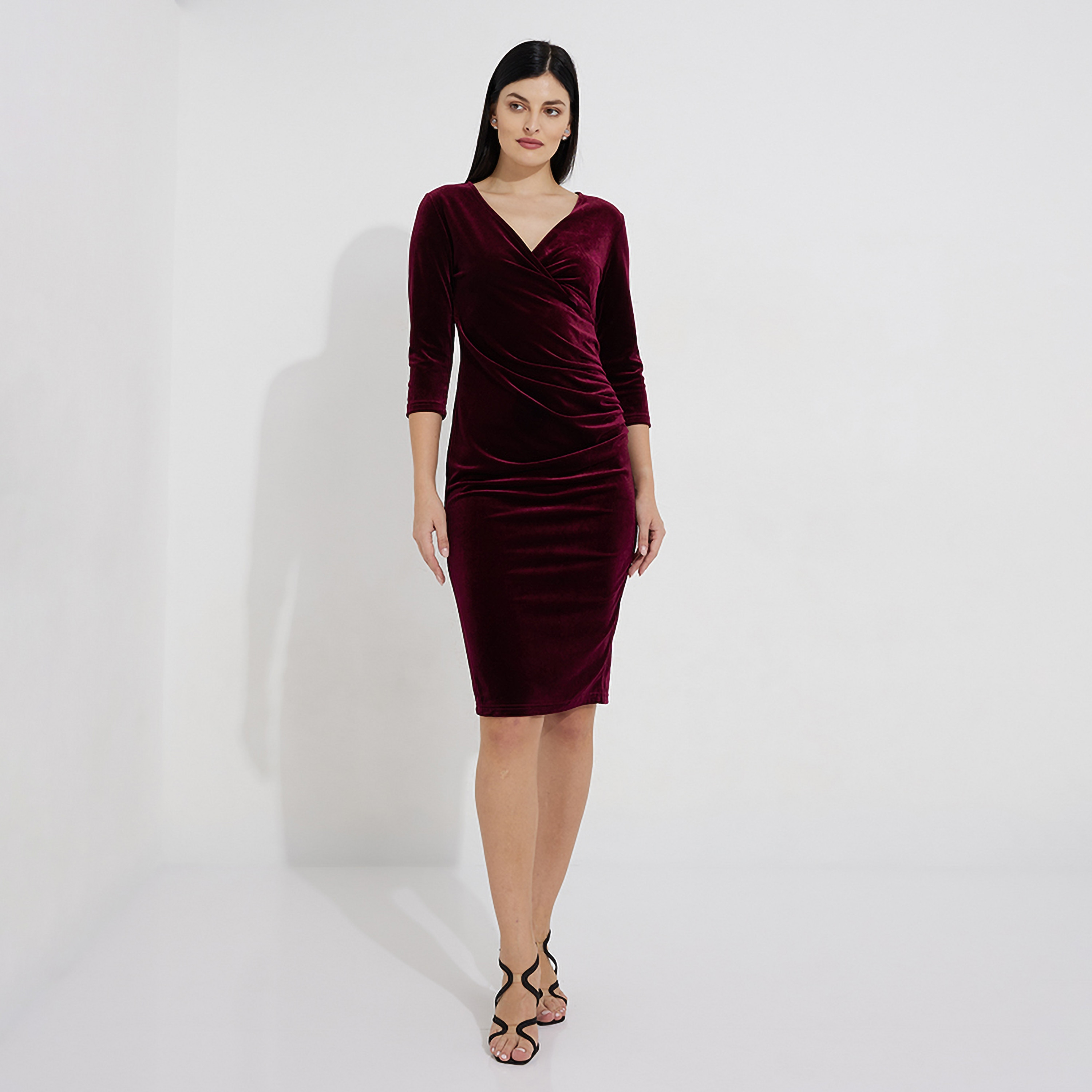 فستان سهرة نسائي ميدي بودي كون من إيروبوستيل باللون الأسود-women-clothing-dresses-image-5