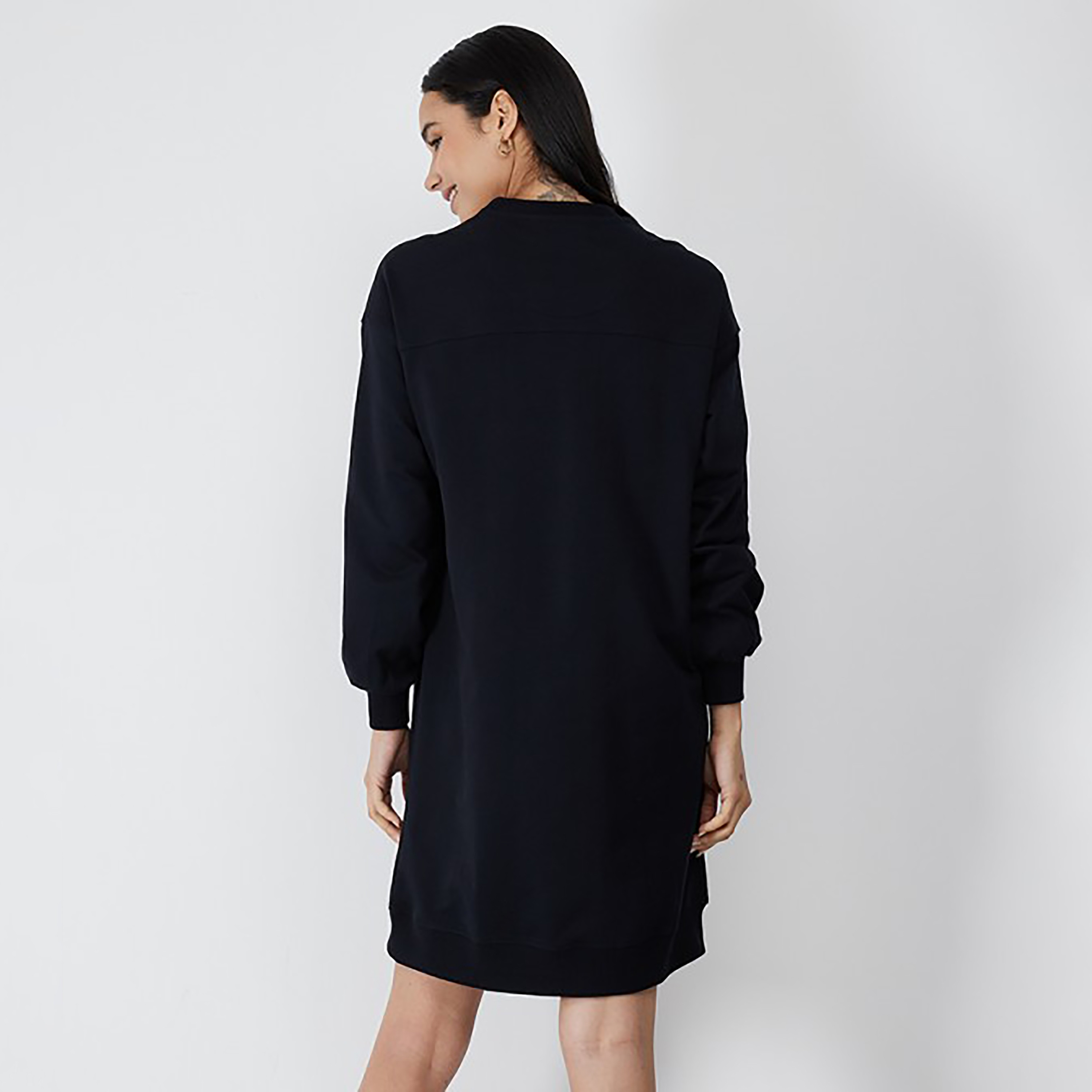 فستان نسائي ميني بياقة دائرية وشعار من إيروبوستيل-women-clothing-dresses-image-4