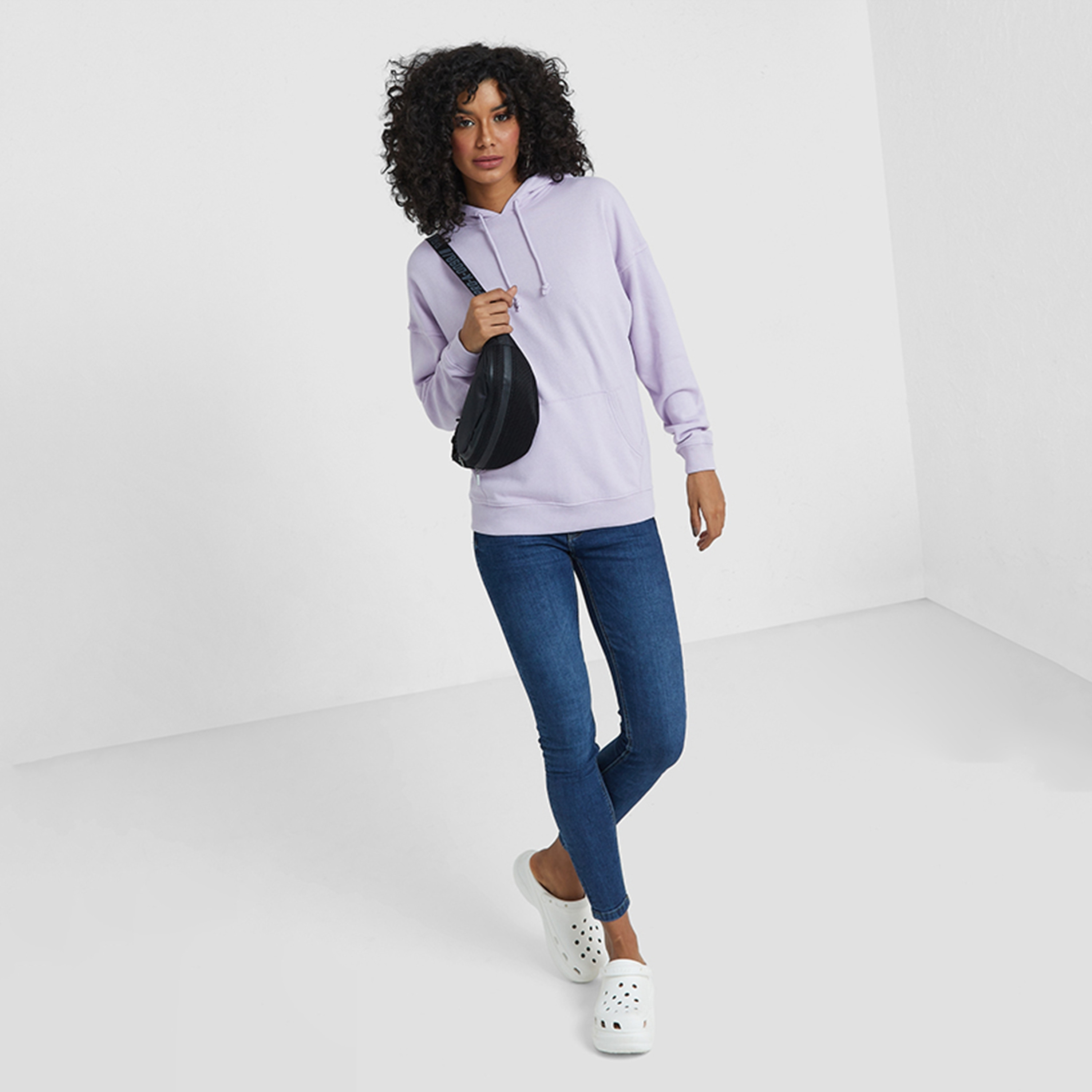 Aeropostale Plain Hooded Neck Dropped Sleeves Women's Hoodie-women-clothing-hoodiesandsweatshirts-hoodies-image-2