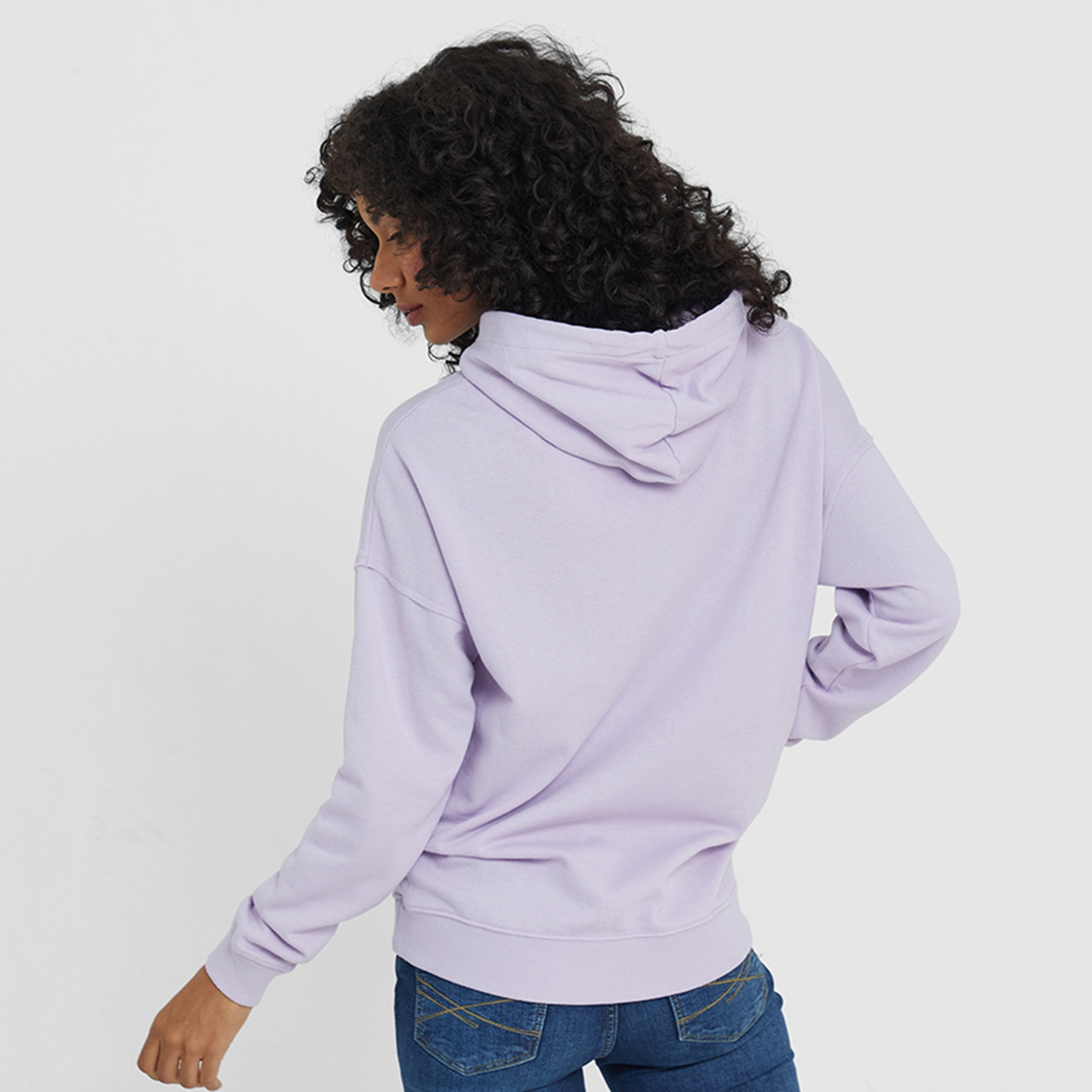 Aeropostale Plain Hooded Neck Dropped Sleeves Women's Hoodie-women-clothing-hoodiesandsweatshirts-hoodies-image-4