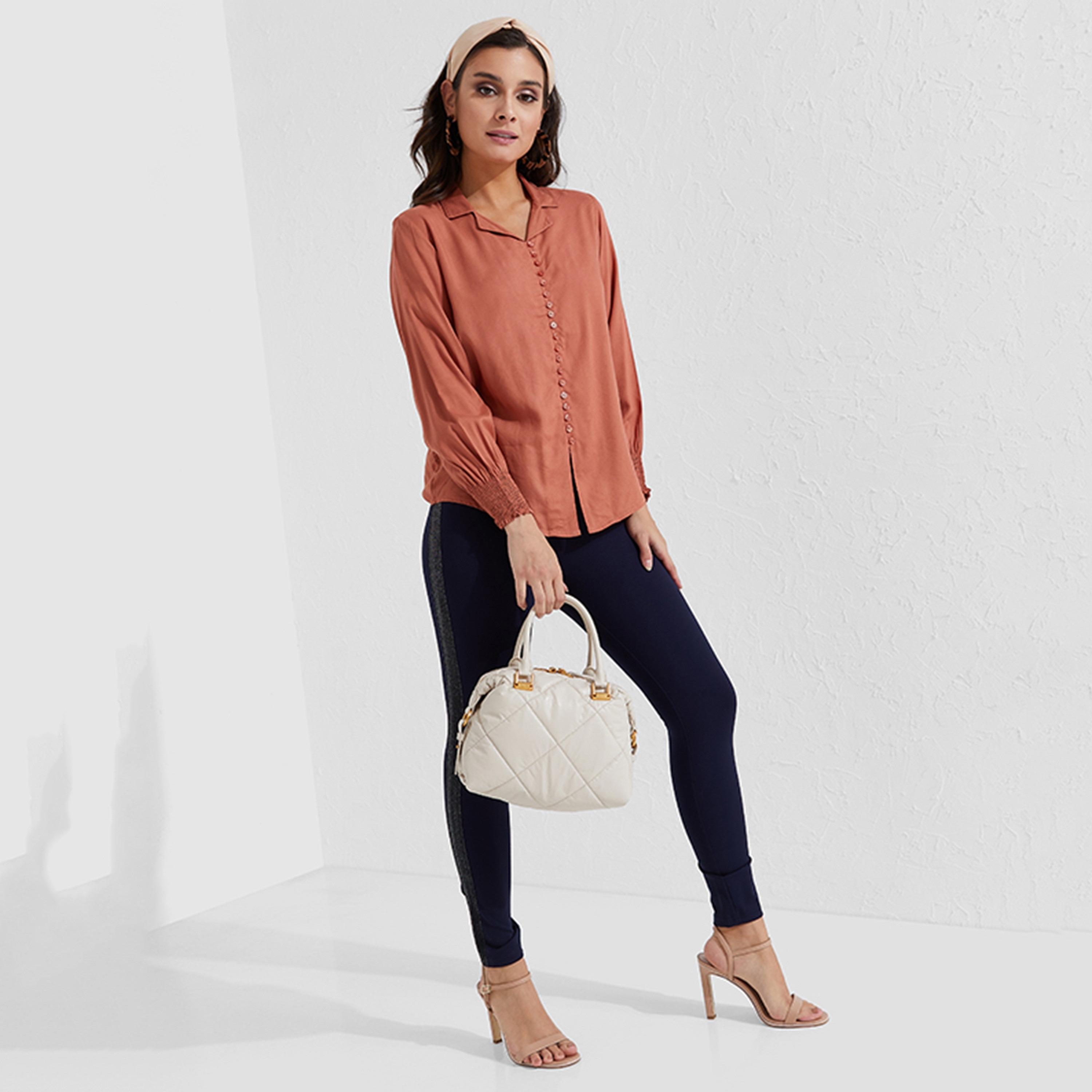 بنطلون نسائي ضيق بخصر مطاطي ولوحة لامعة من أيروبوستال-women-clothing-bottoms-leggings-image-6