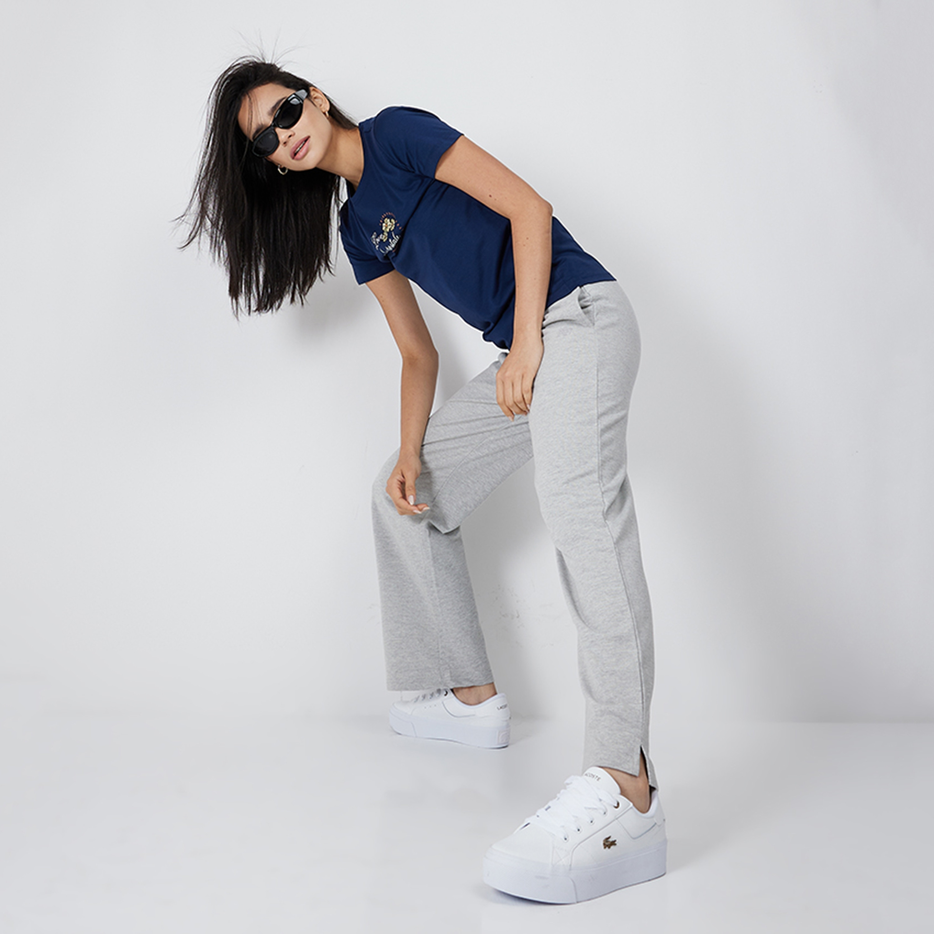 Aeropostale Plain High-Rise Drawstring Fastening Women's Sweatpants-women-clothing-bottoms-joggers-image-2