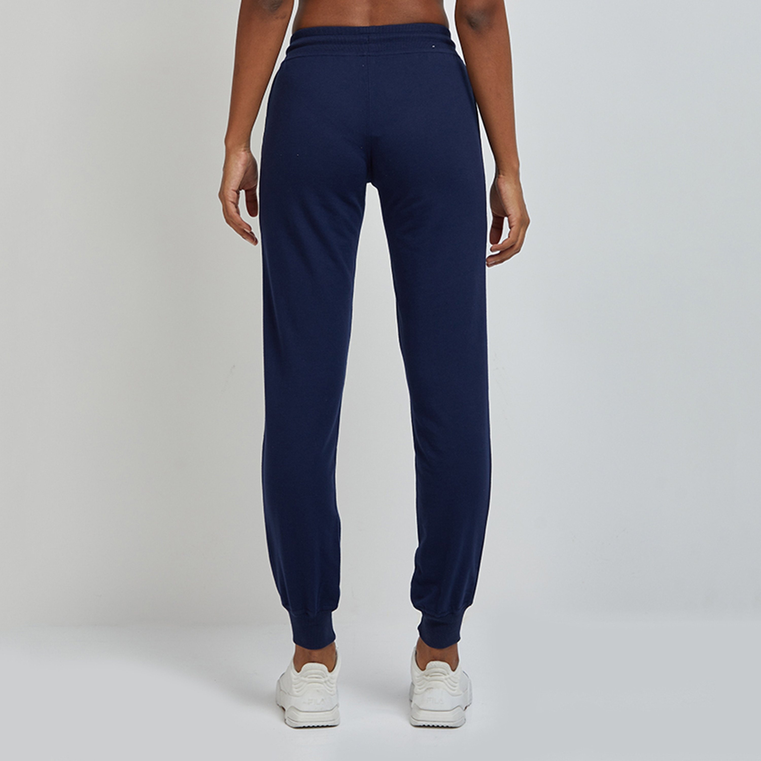 بنطلون رياضي نسائي سادة بخصر متوسط ورباط للإغلاق من أيروبوستال-women-clothing-bottoms-joggers-image-8