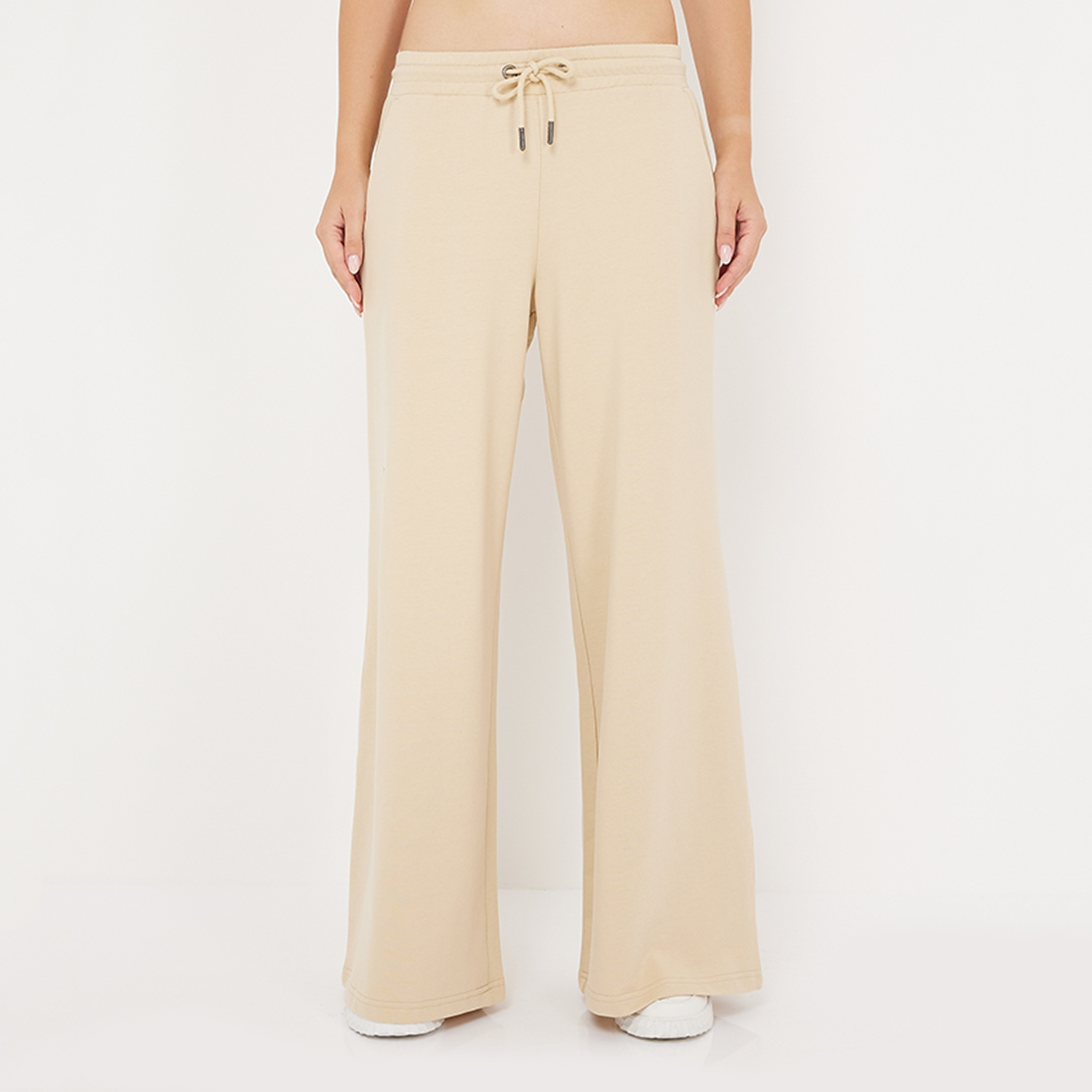 Aeropostale Plain High-Rise Drawstring Fastening Women's Sweatpants-women-clothing-bottoms-joggers-image-1