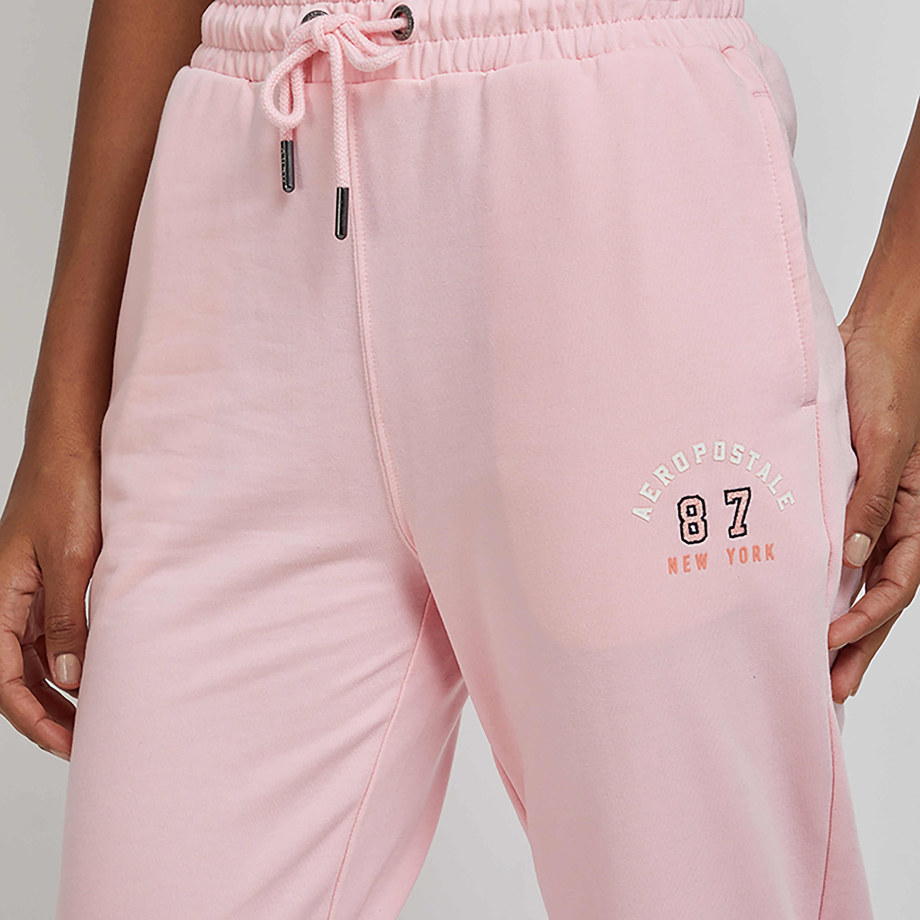 بنطلون ركض نسائي بخصر مرتفع ورباط متعدد الألوان من أيروبوستال-women-clothing-bottoms-joggers-image-7