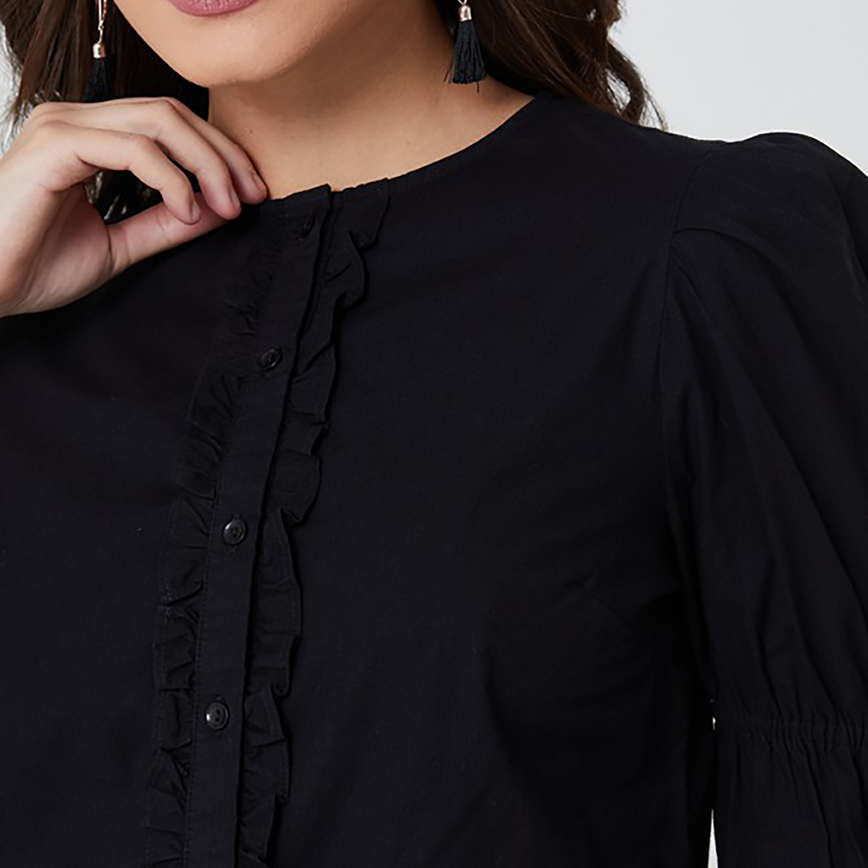 توب نسائي بأكمام منفوخة من آيروبوستيل-women-clothing-shirtsandblouses-blouses-image-7