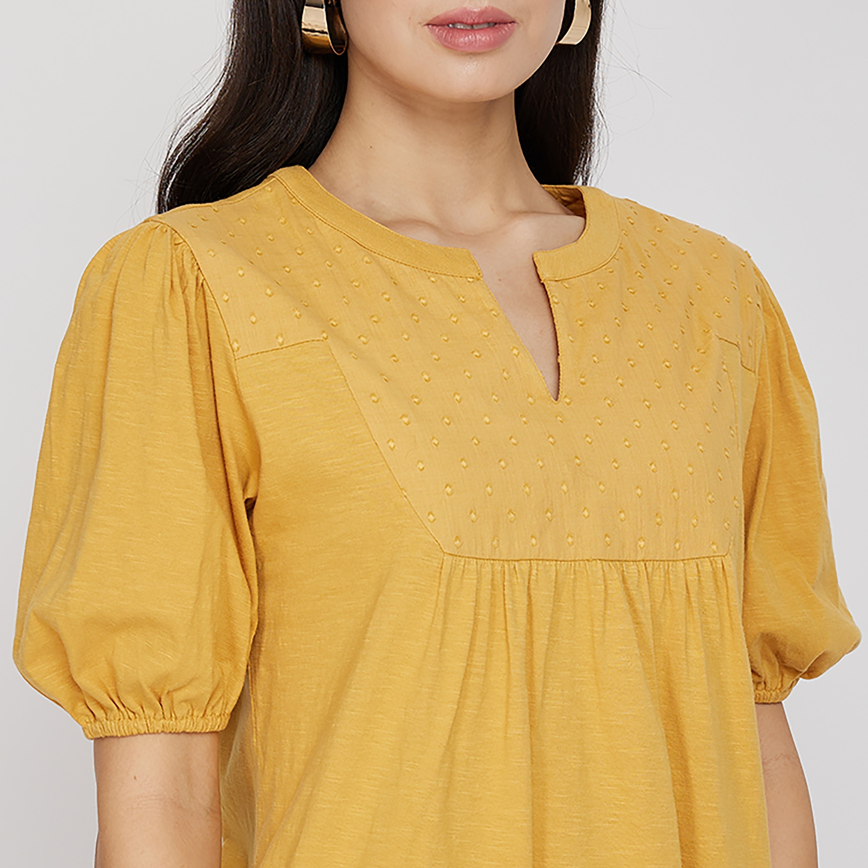 Aeropostale Dobby Puff Sleeves Women's Top-women-clothing-shirtsandblouses-blouses-image-3