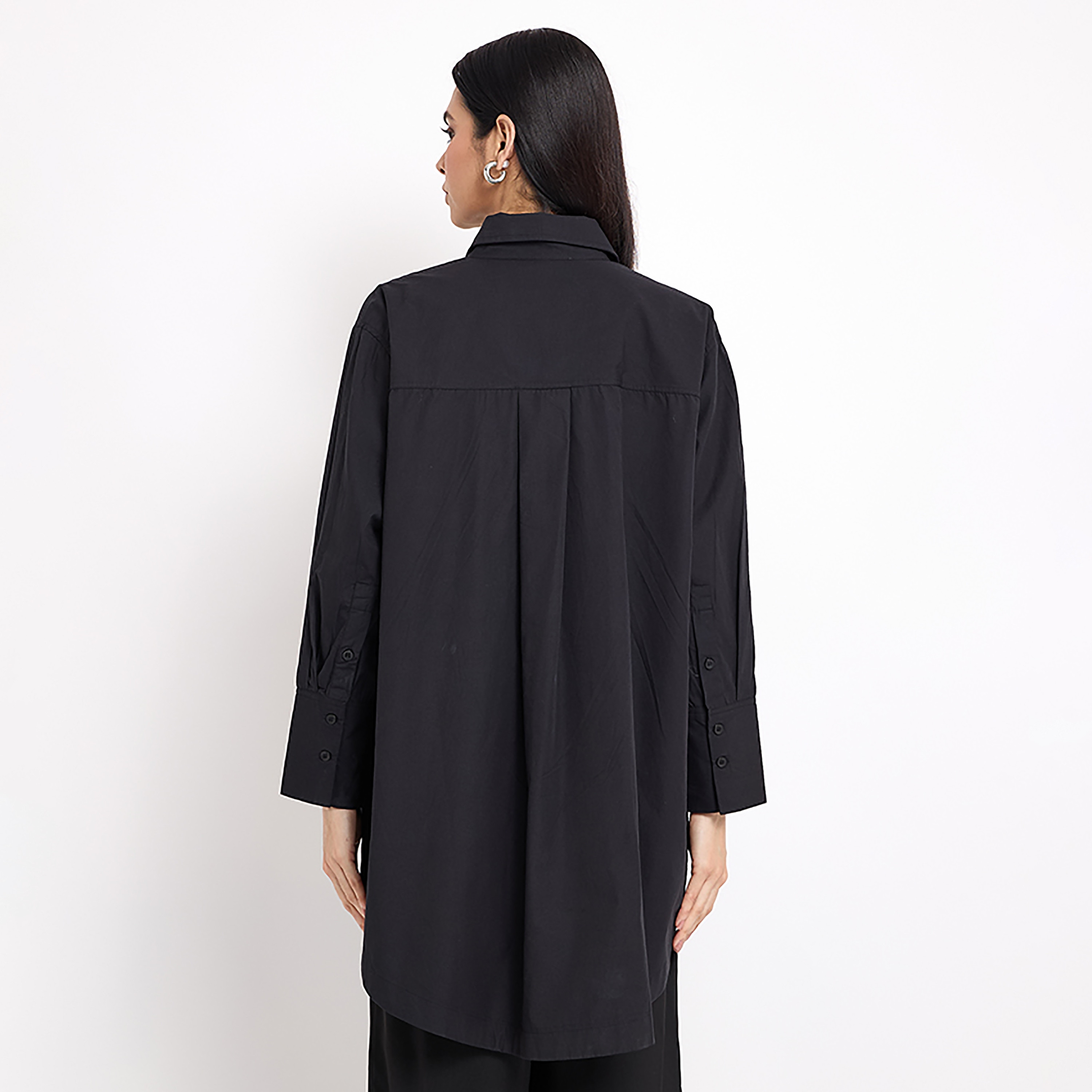 Aeropostale Plain Classic Collar Long Sleeves Long Shirt-women-clothing-shirtsandblouses-blouses-image-3