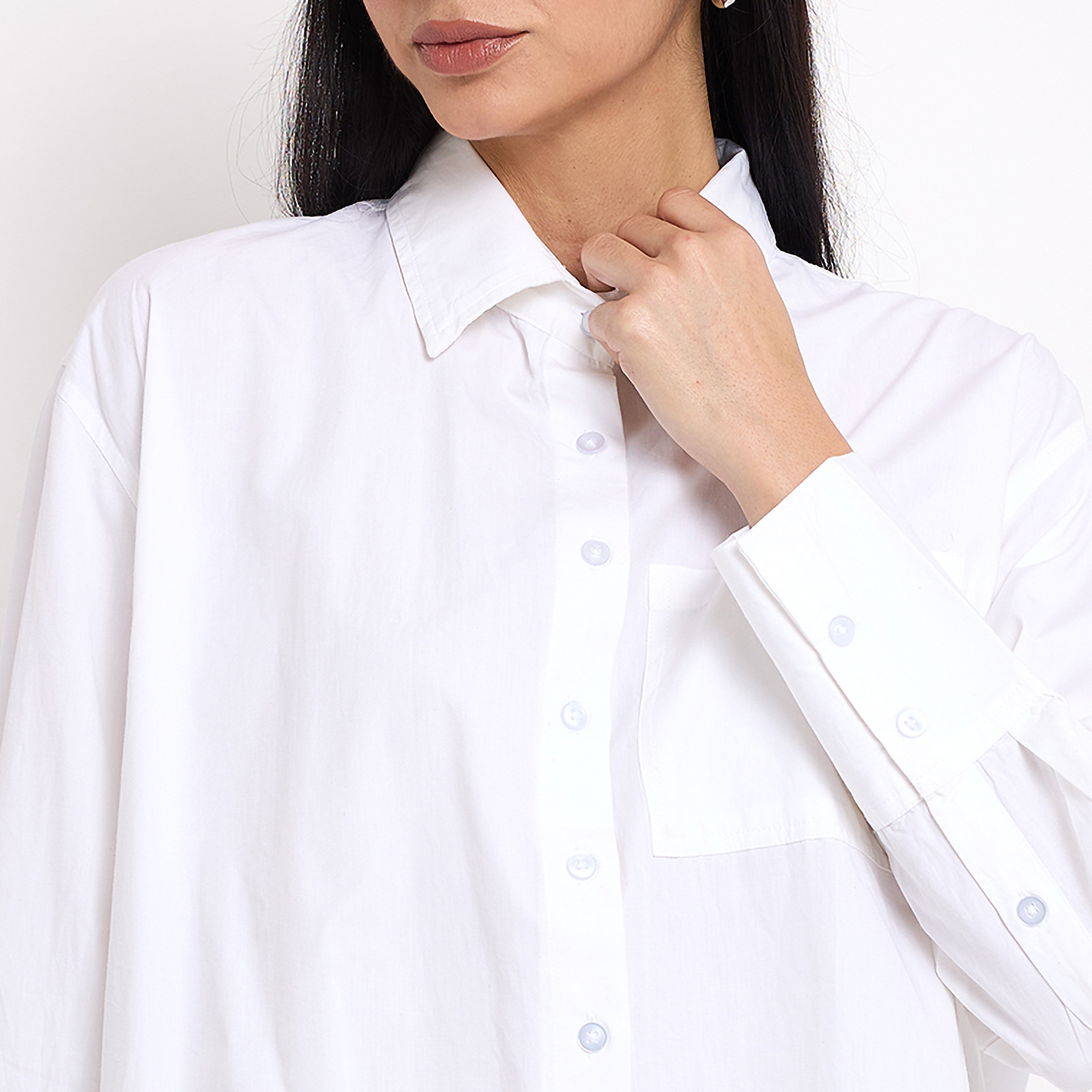Aeropostale Plain Classic Collar Long Sleeves Long Shirt-women-clothing-shirtsandblouses-blouses-image-6
