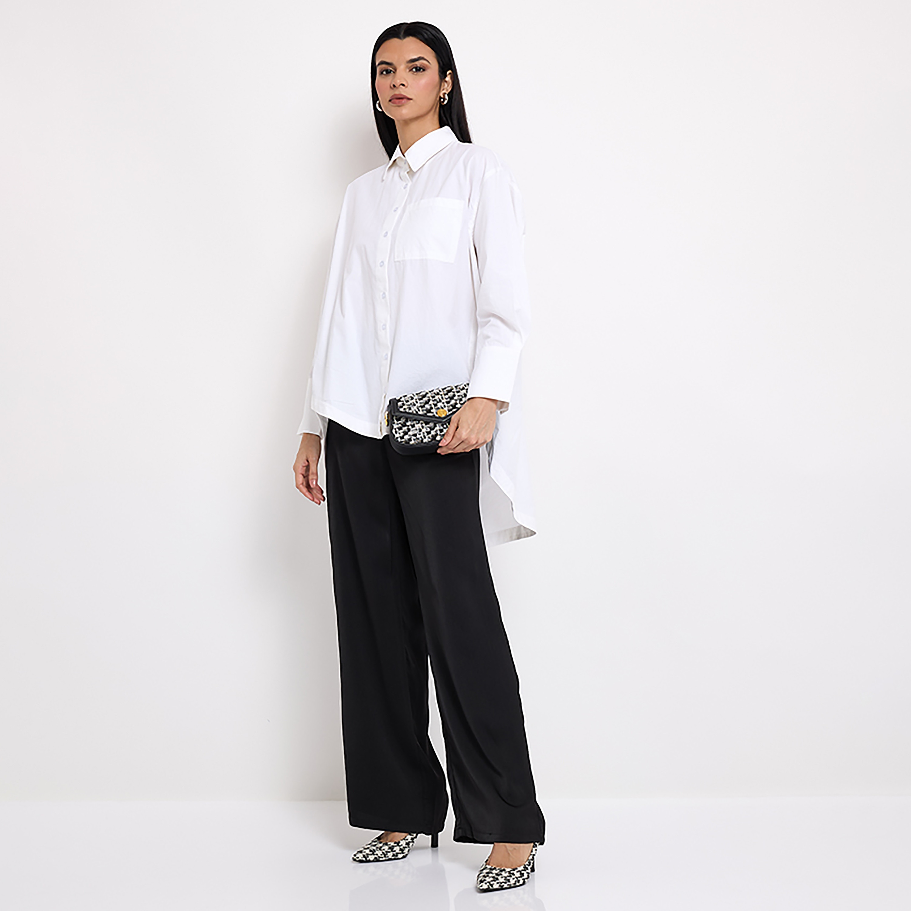 Aeropostale Plain Classic Collar Long Sleeves Long Shirt-women-clothing-shirtsandblouses-blouses-image-8