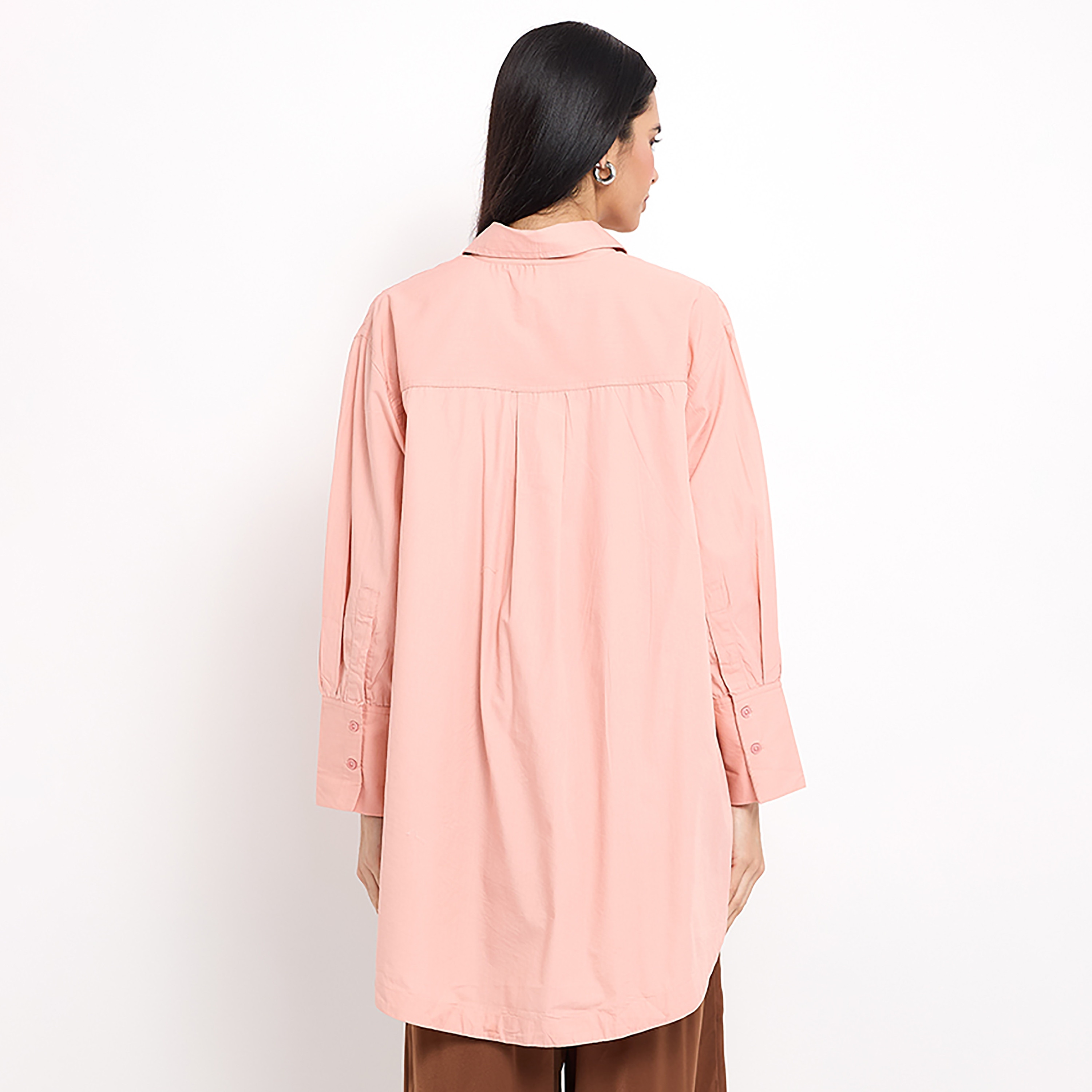 Aeropostale Plain Classic Collar Long Sleeves Long Shirt-women-clothing-shirtsandblouses-blouses-image-11