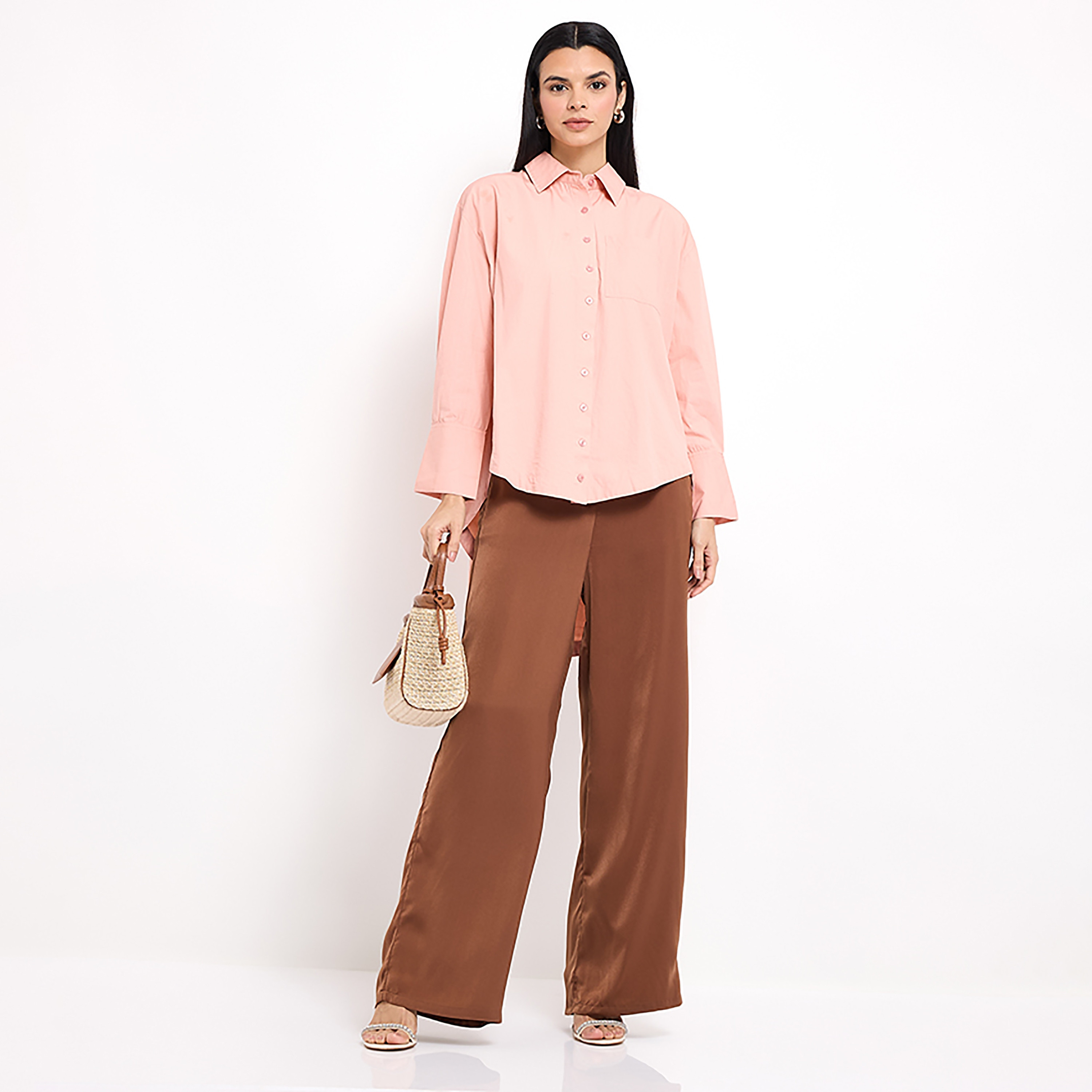 Aeropostale Plain Classic Collar Long Sleeves Long Shirt-women-clothing-shirtsandblouses-blouses-image-12