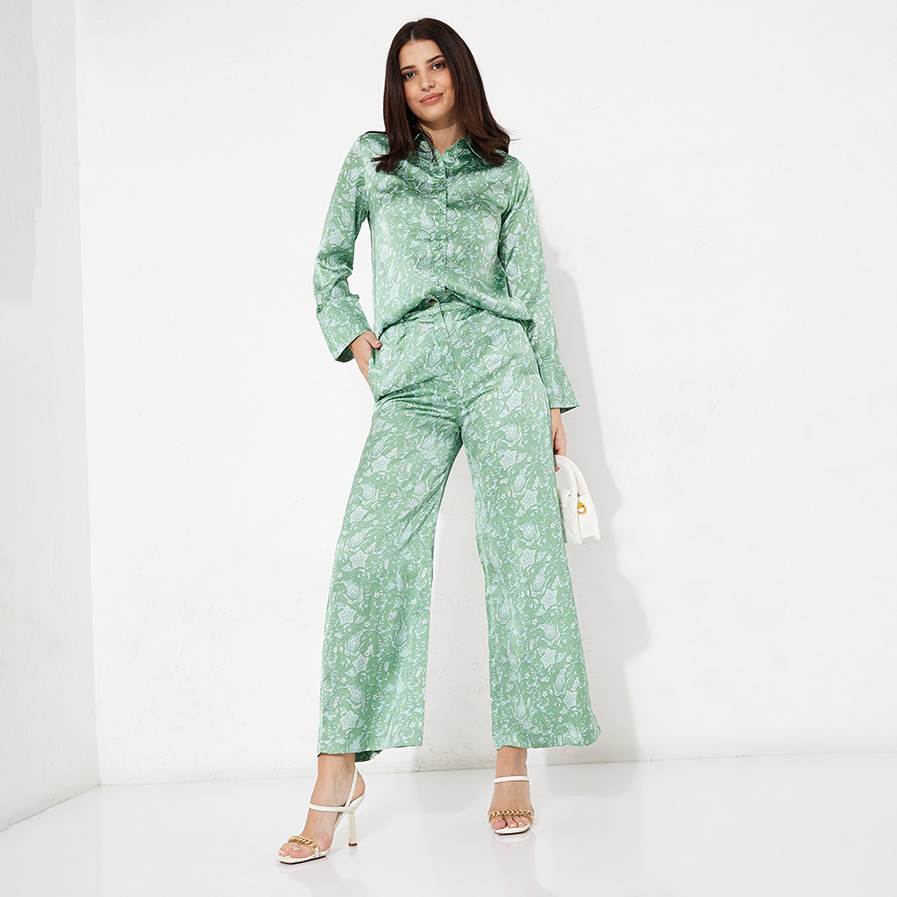 بنطلون نسائي بيزلي بسحاب وزرار بخصر مرتفع من أيروبوستال-women-clothing-bottoms-trousers-image-2