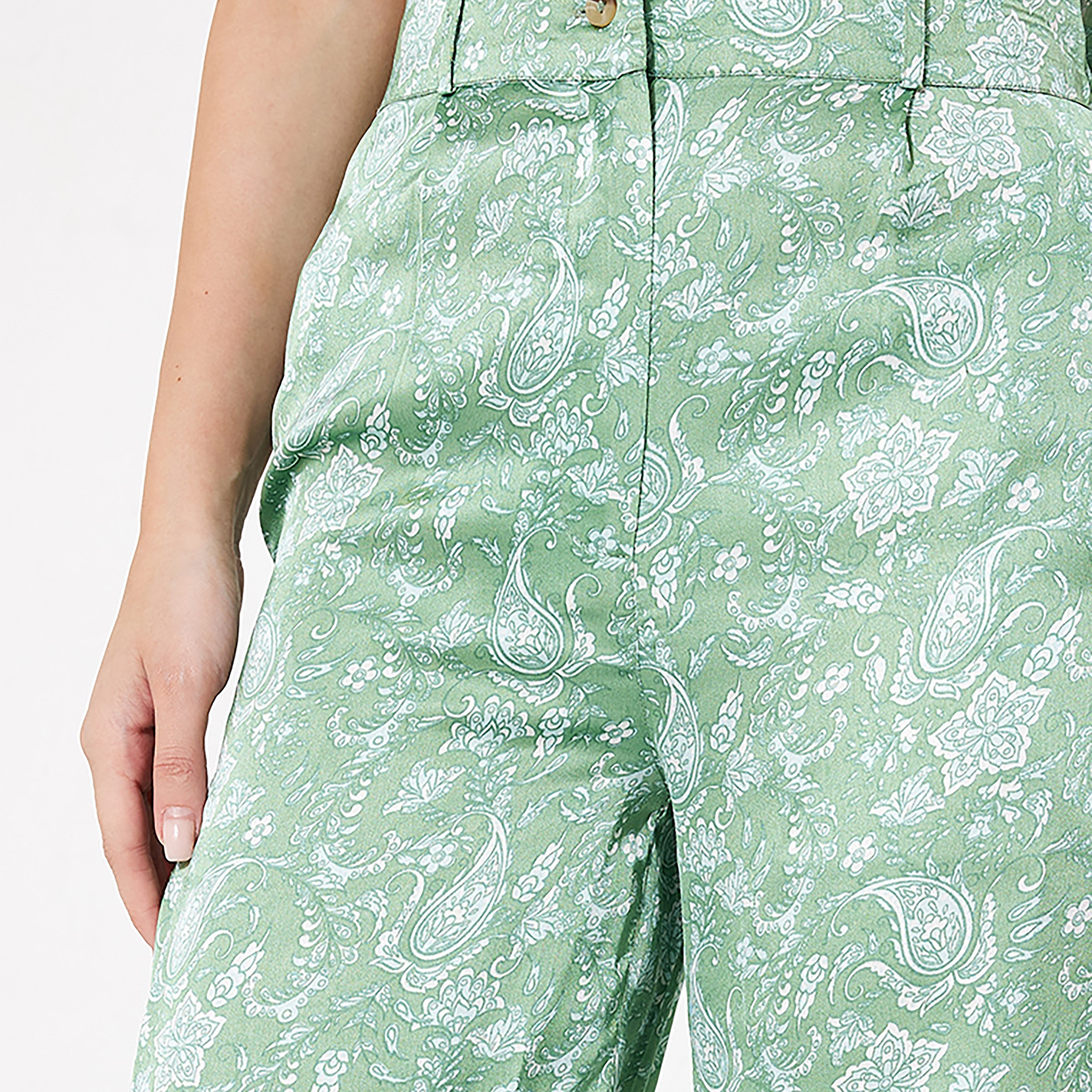 Aeropostale Paisley High-Rise Button and Zip Fly Women's Trousers-women-clothing-bottoms-trousers-image-3