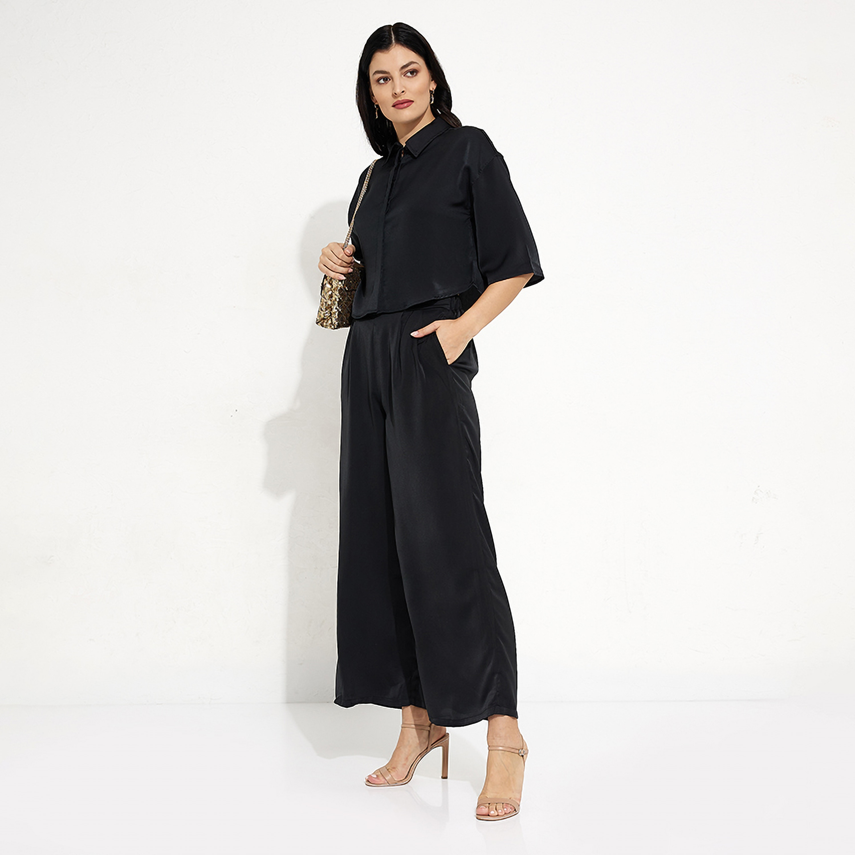 Aeropostale Pleated High-Rise Elasticated Women's Trousers-women-clothing-bottoms-trousers-image-2