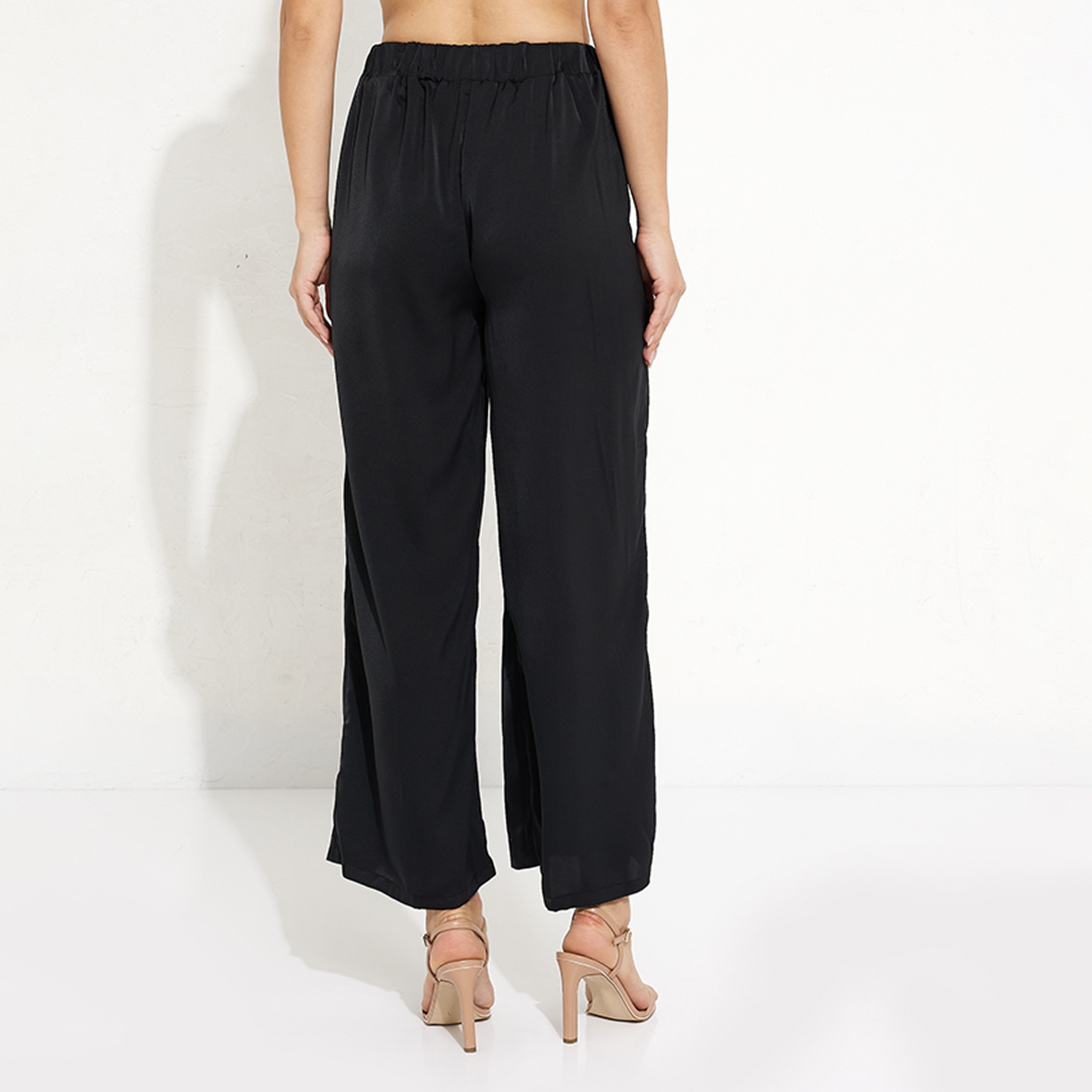 Aeropostale Pleated High-Rise Elasticated Women's Trousers-women-clothing-bottoms-trousers-image-4