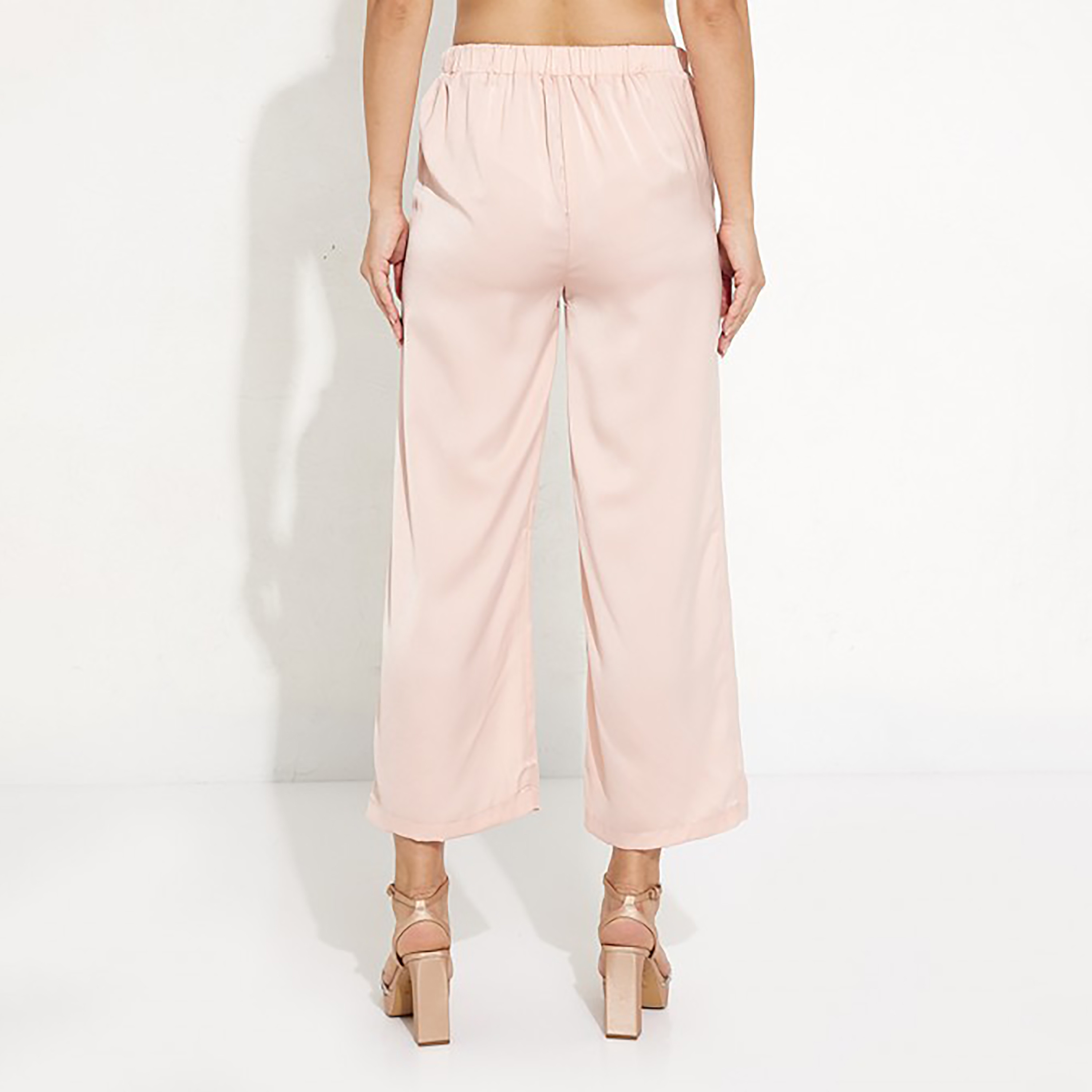 بنطال إيروبوستال سادة بخصر عالٍ وواسع الساق-women-clothing-bottoms-trousers-image-8