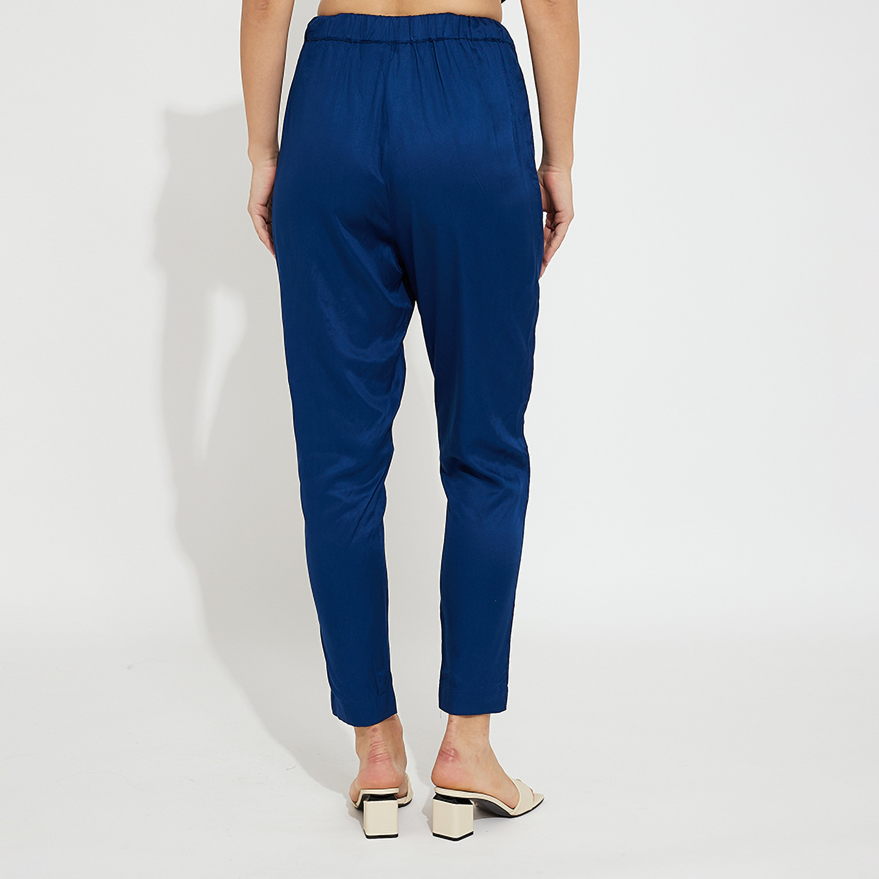 Aeropostale Plain High-Rise Drawstring Women's Trousers-women-clothing-bottoms-trousers-image-4