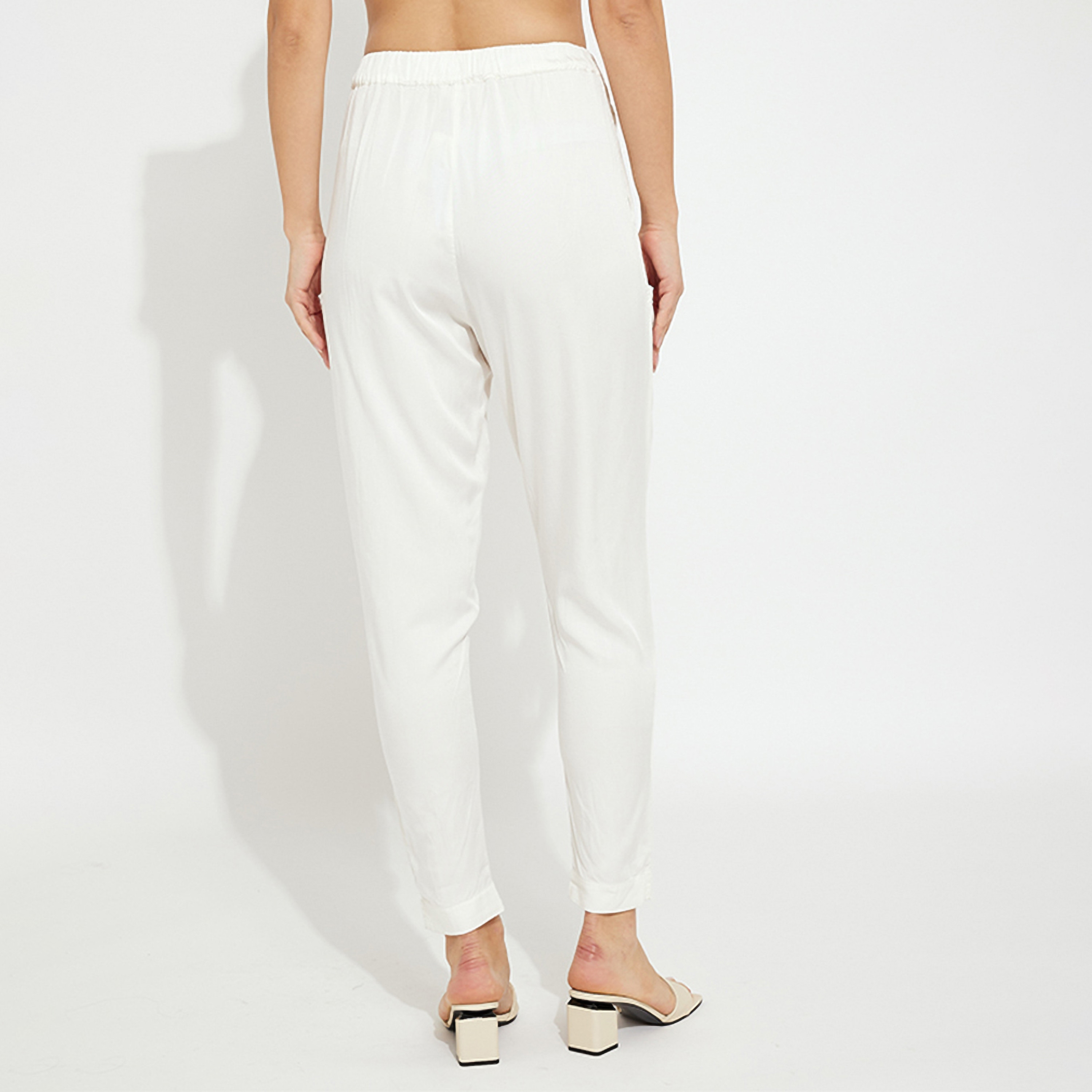 Aeropostale Plain High-Rise Drawstring Women's Trousers-women-clothing-bottoms-trousers-image-4
