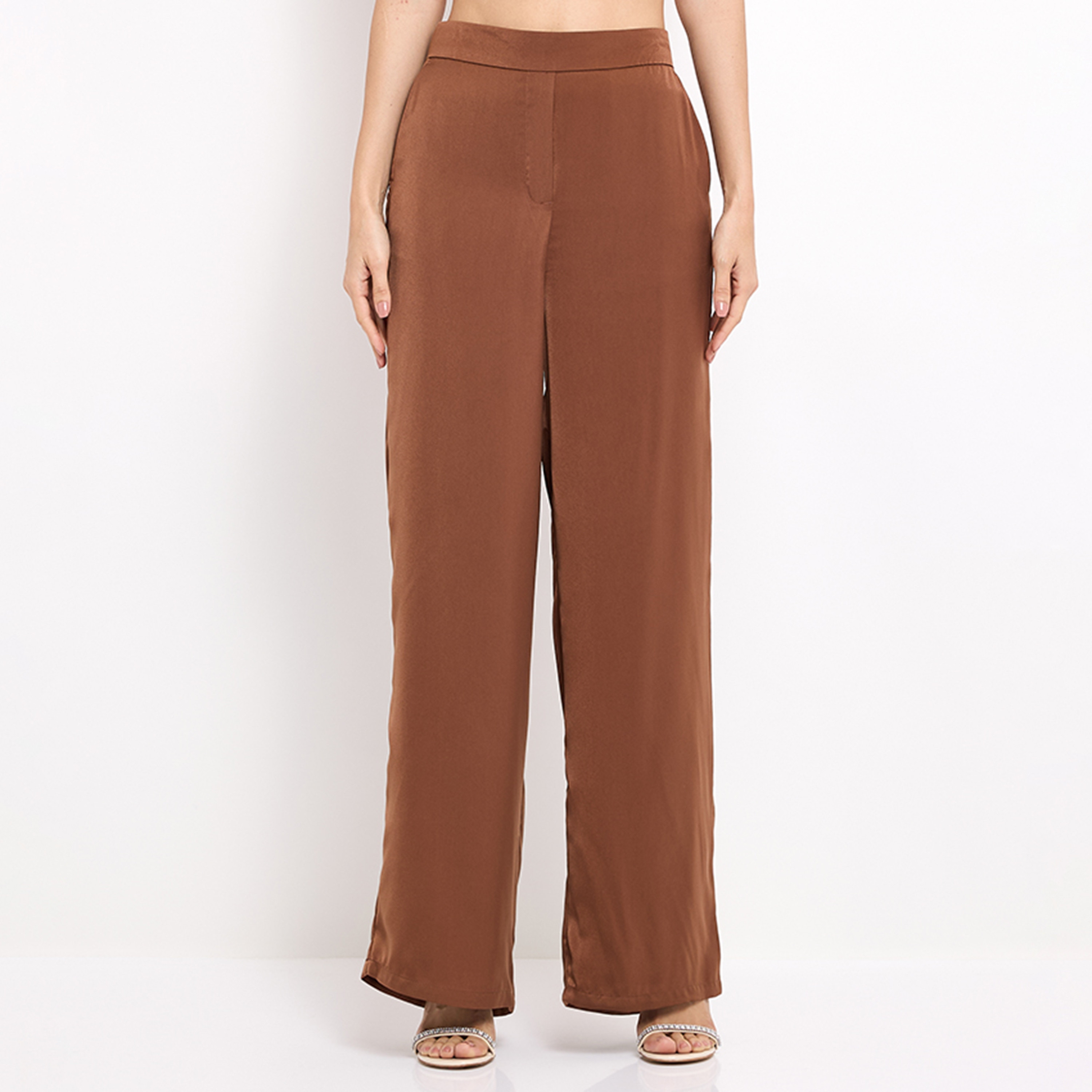 Aeropostale Plain High-Rise Elasticated Women's Trousers-women-clothing-bottoms-trousers-image-5