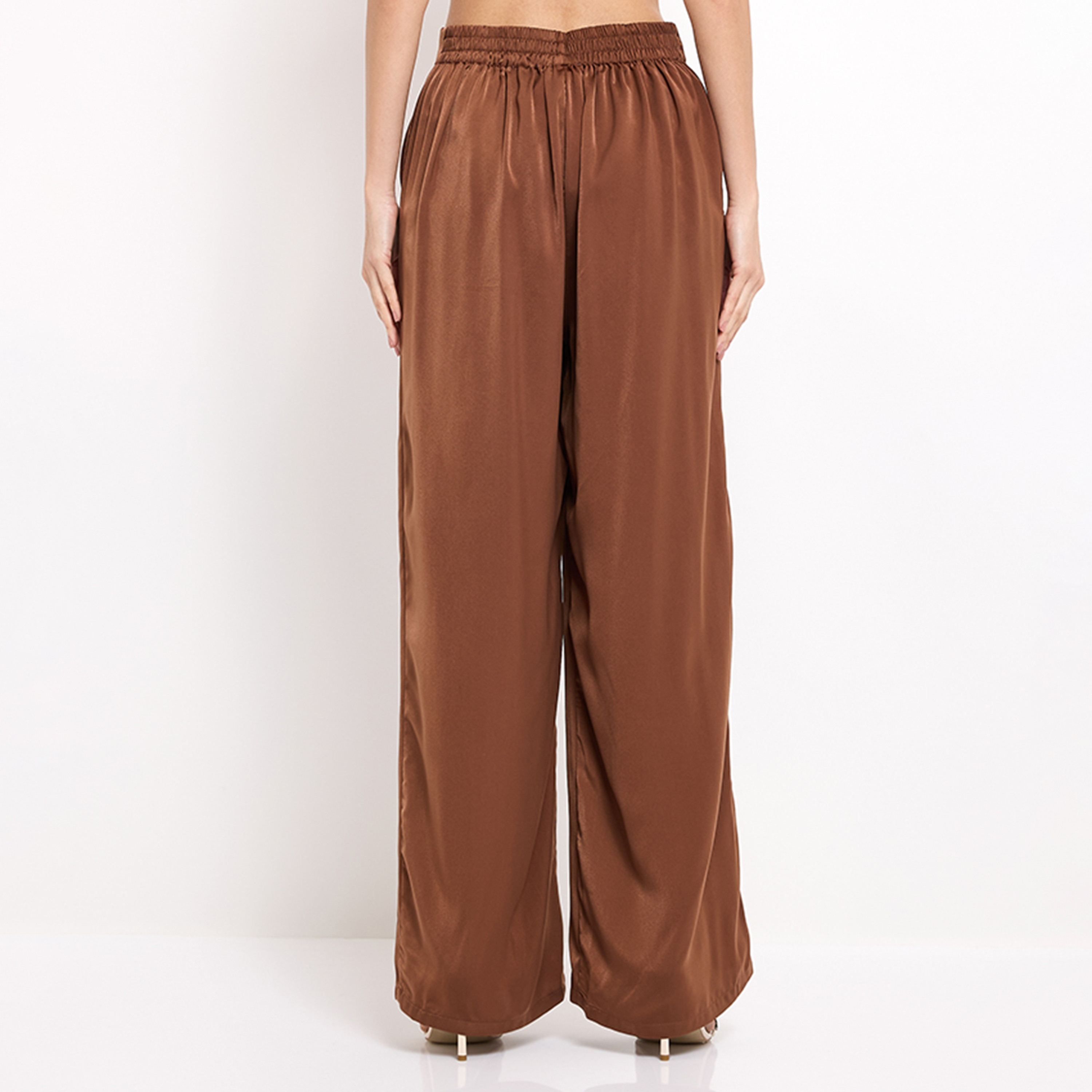 Aeropostale Plain High-Rise Elasticated Women's Trousers-women-clothing-bottoms-trousers-image-8