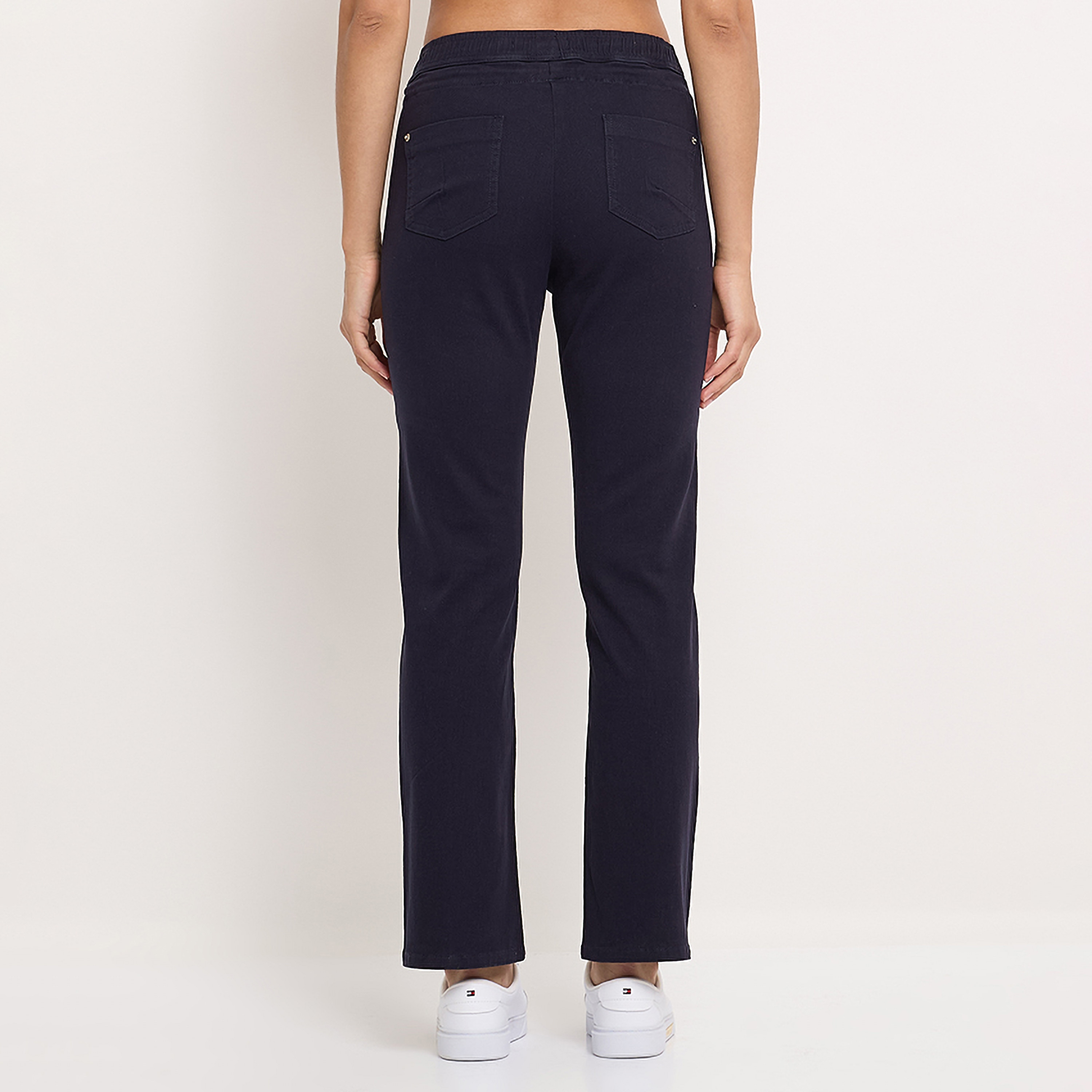 Aeropostale Plain Mid-Rise Drawstring Women's Trousers-women-clothing-bottoms-joggers-image-4