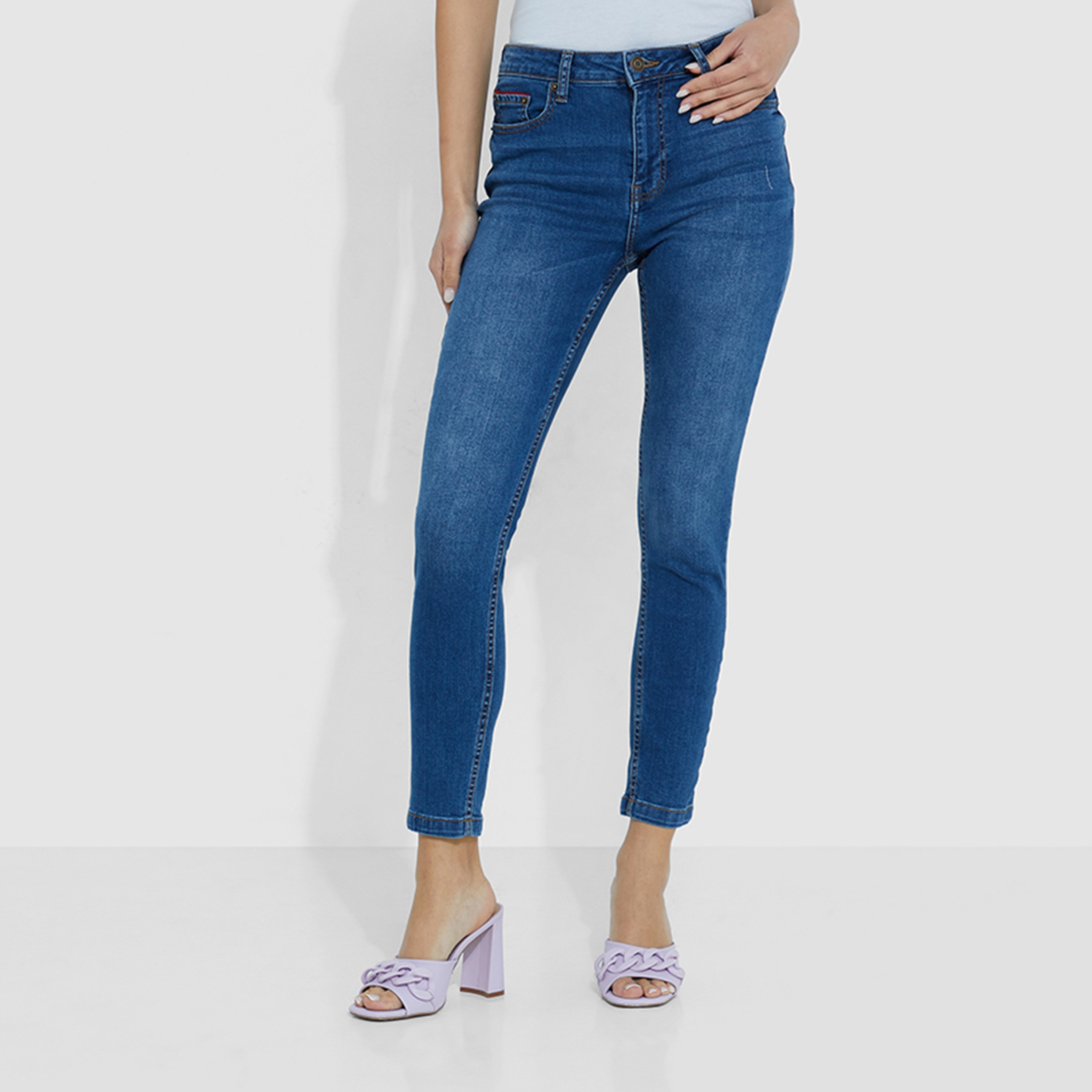 Aeropostale Washed Mid-Rise Button and Zip Fly Women's Jeans-women-clothing-bottoms-jeans-image-1