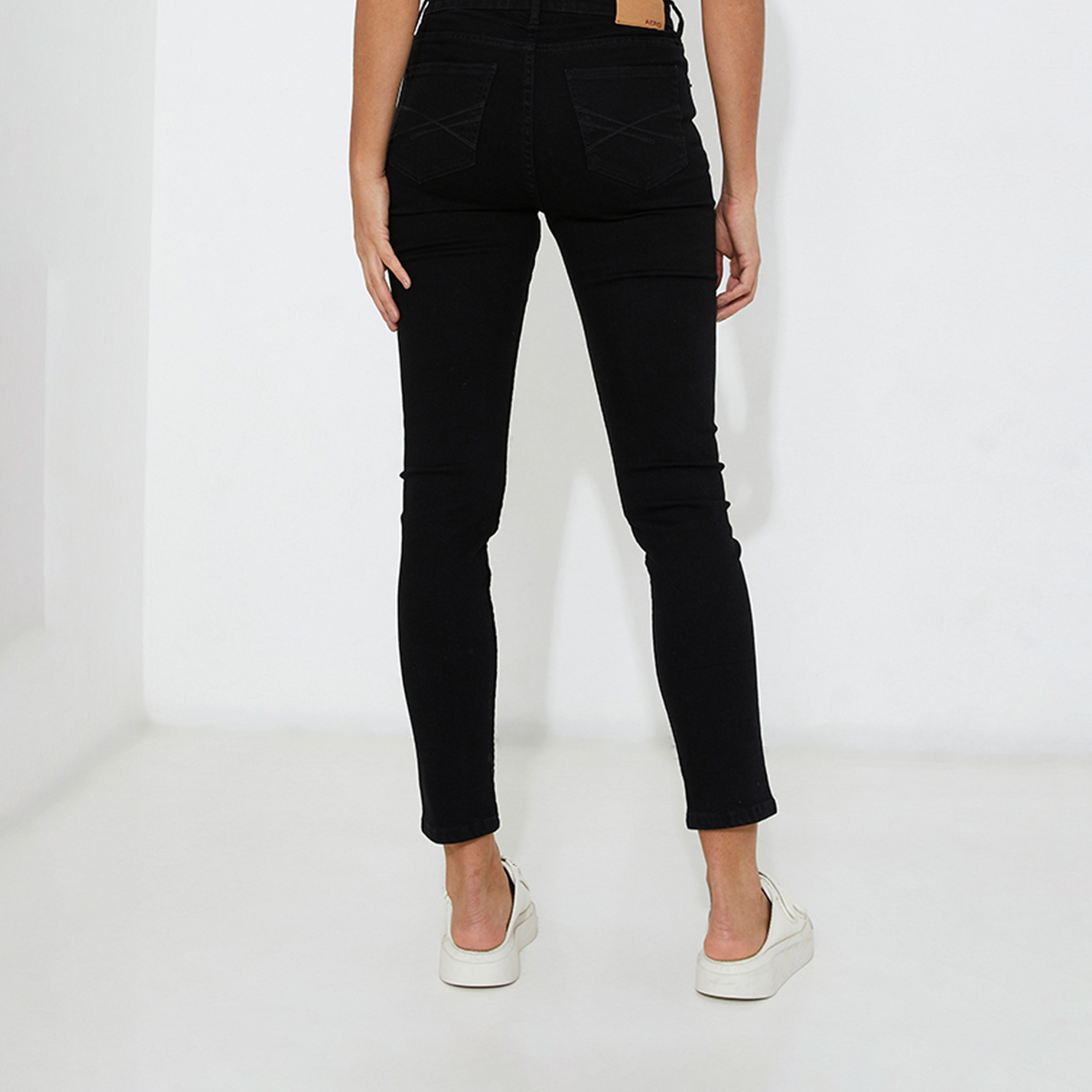 Aeropostale Women's Skinny Fit Mid-Rise Denim with Black Wash-women-clothing-bottoms-jeans-image-2