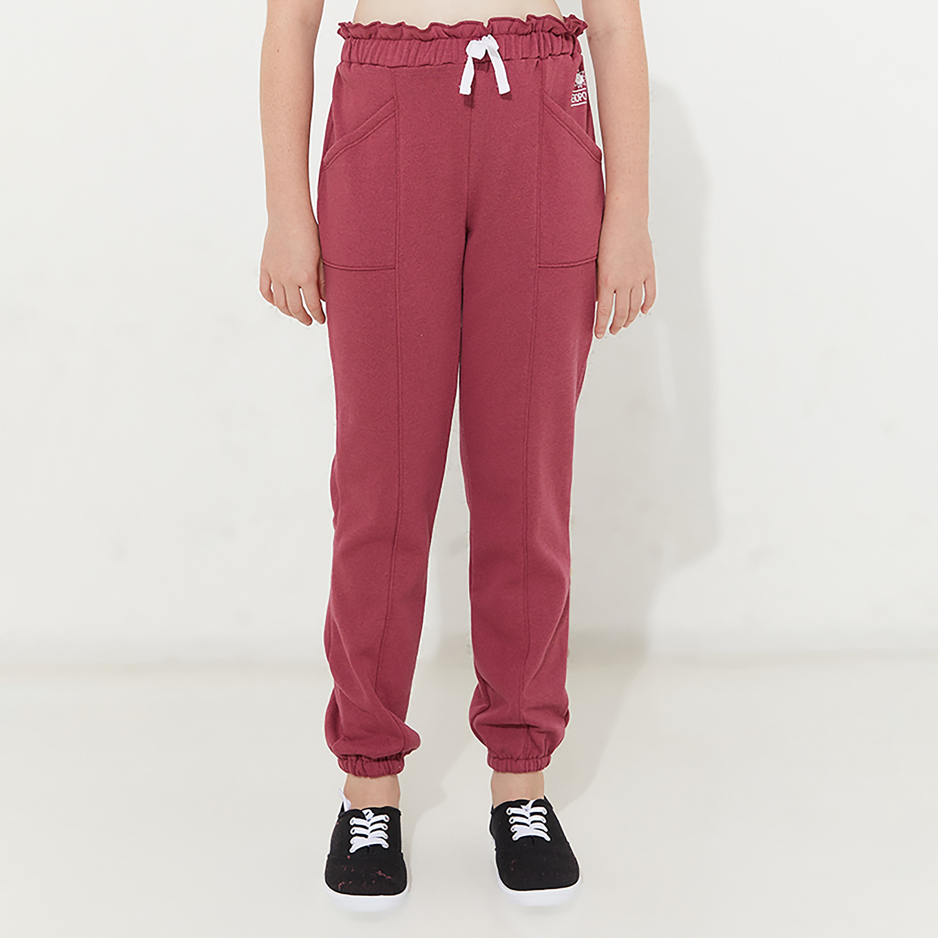 Buy Aeropostale Frill Paper Bag Waist Joggers Online for Girls Centrepoint UAE