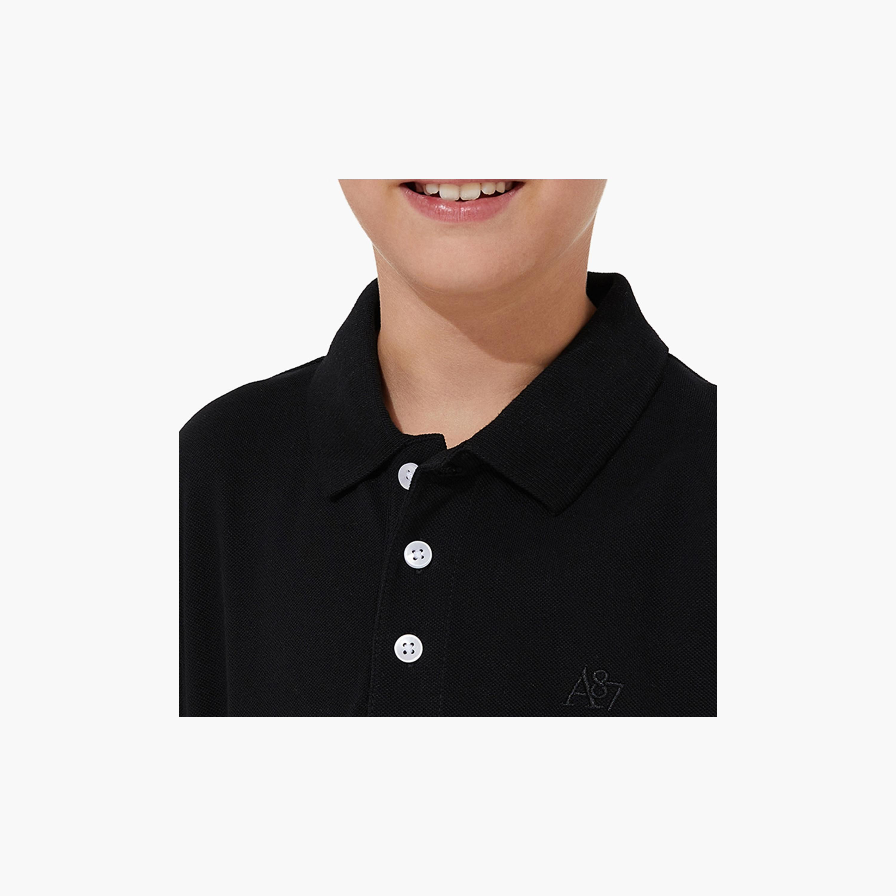 تيشيرت بولو سادة بأكمام قصيرة من إيرو كيدز- طقم من قطعتين-boys-clothing-tshirtsandpolos-image-3