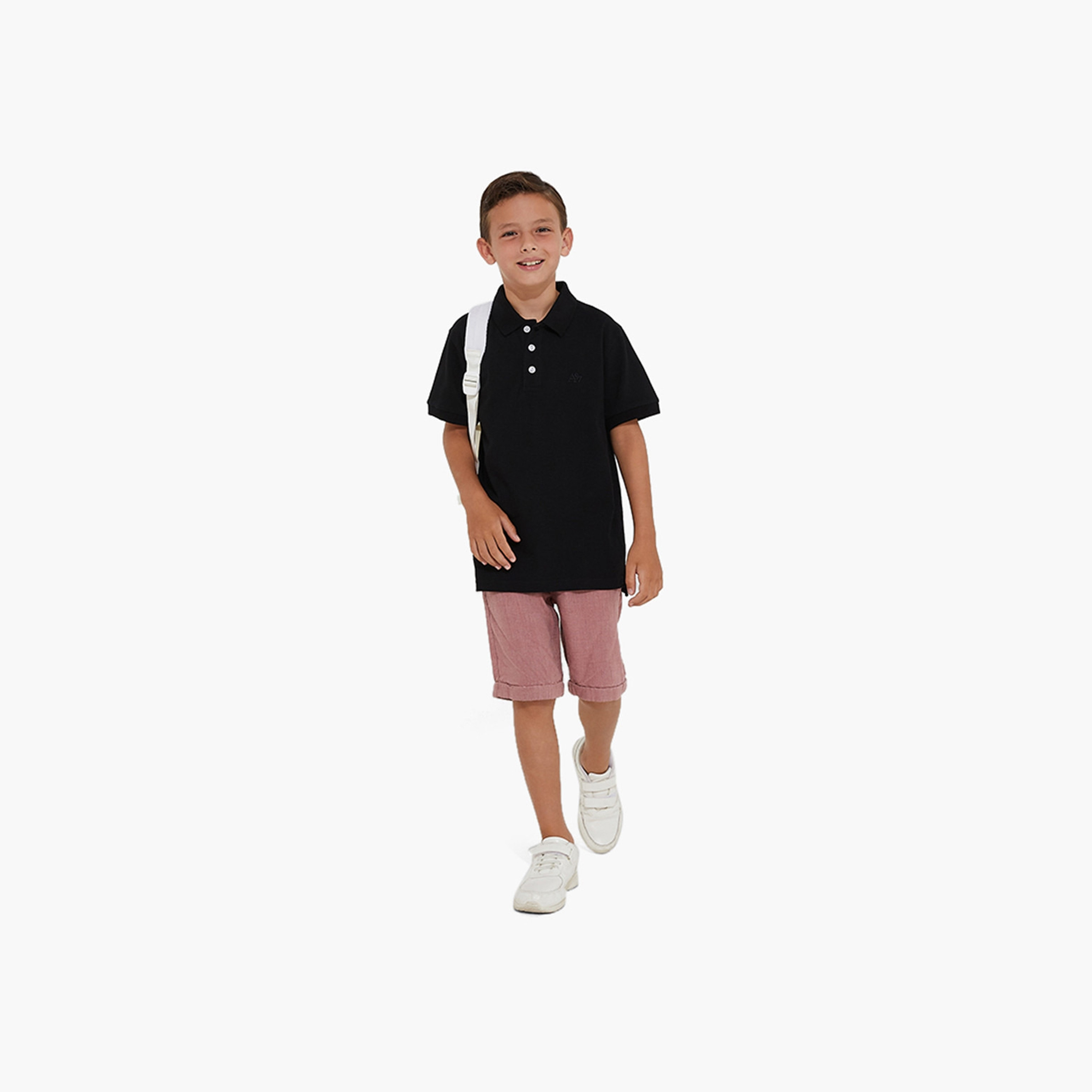 تيشيرت بولو سادة بأكمام قصيرة من إيرو كيدز- طقم من قطعتين-boys-clothing-tshirtsandpolos-image-5