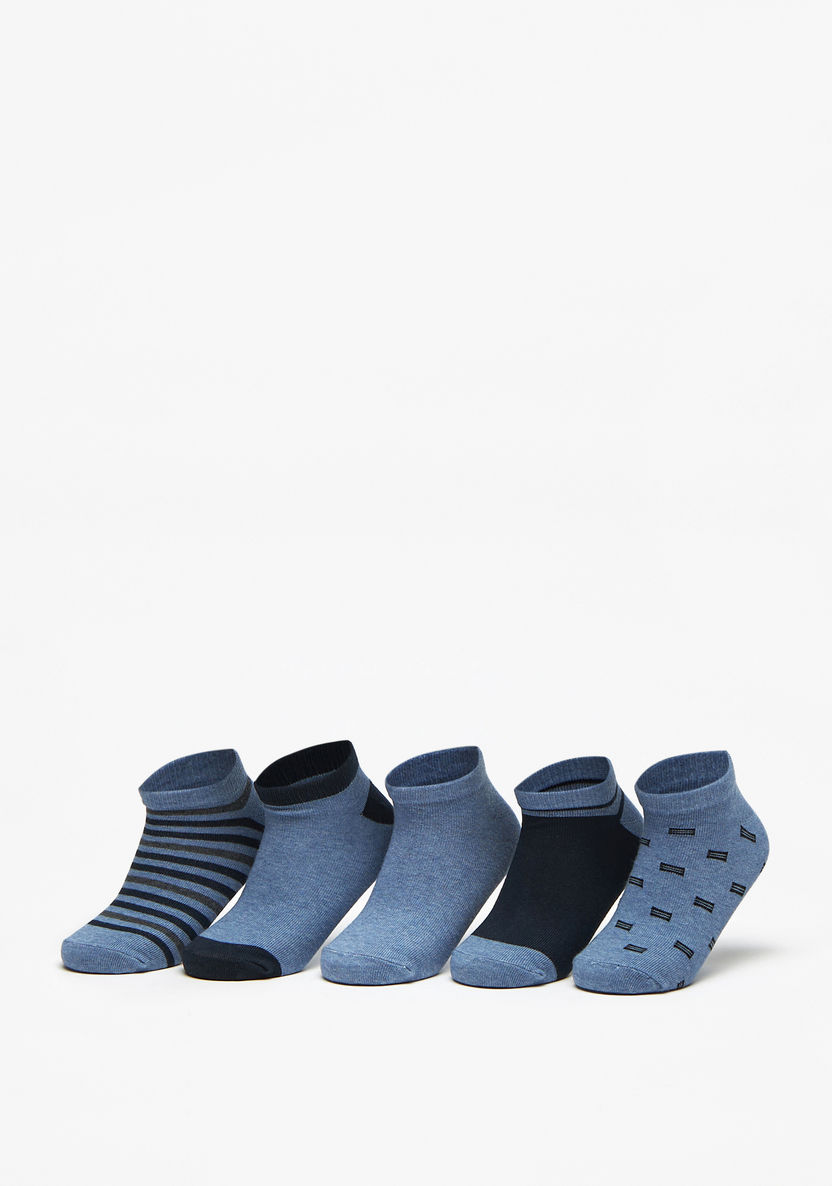 Juniors Assorted Ankle Length Socks - Set of 5-Boy%27s Socks-image-0