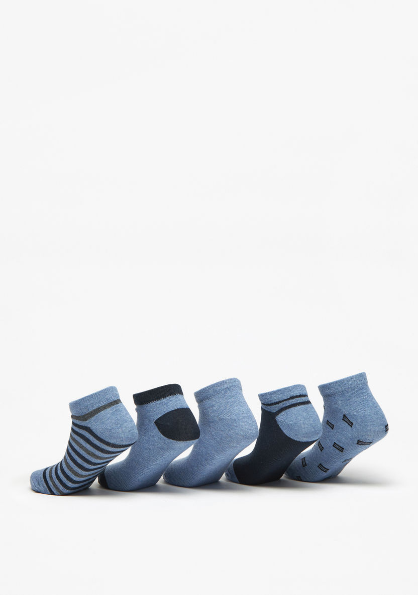 Juniors Assorted Ankle Length Socks - Set of 5-Boy%27s Socks-image-2
