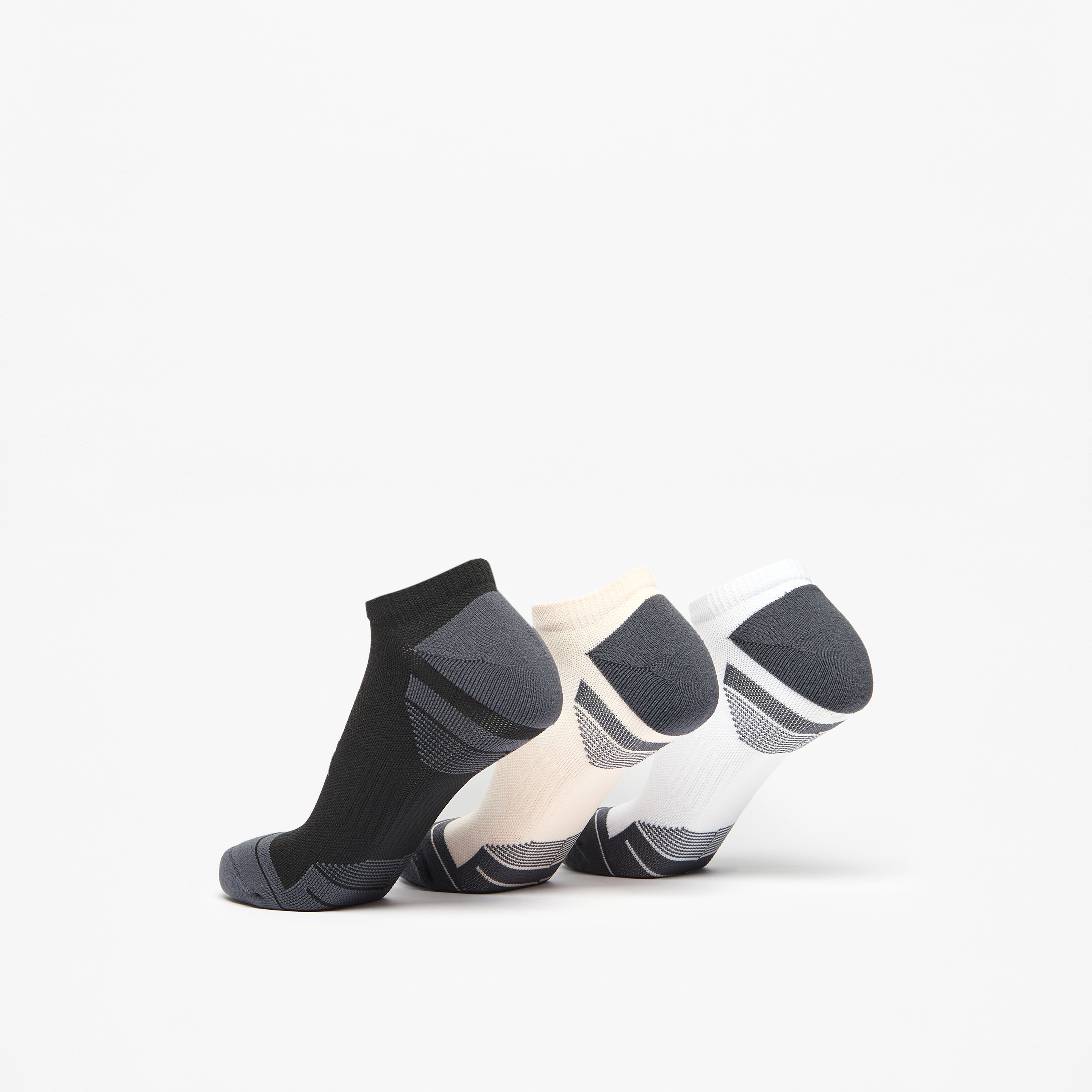 Kappa Logo Detail Ankle Length Performance Cushioned Socks - Set of 3-women-socksandstockings-image-3