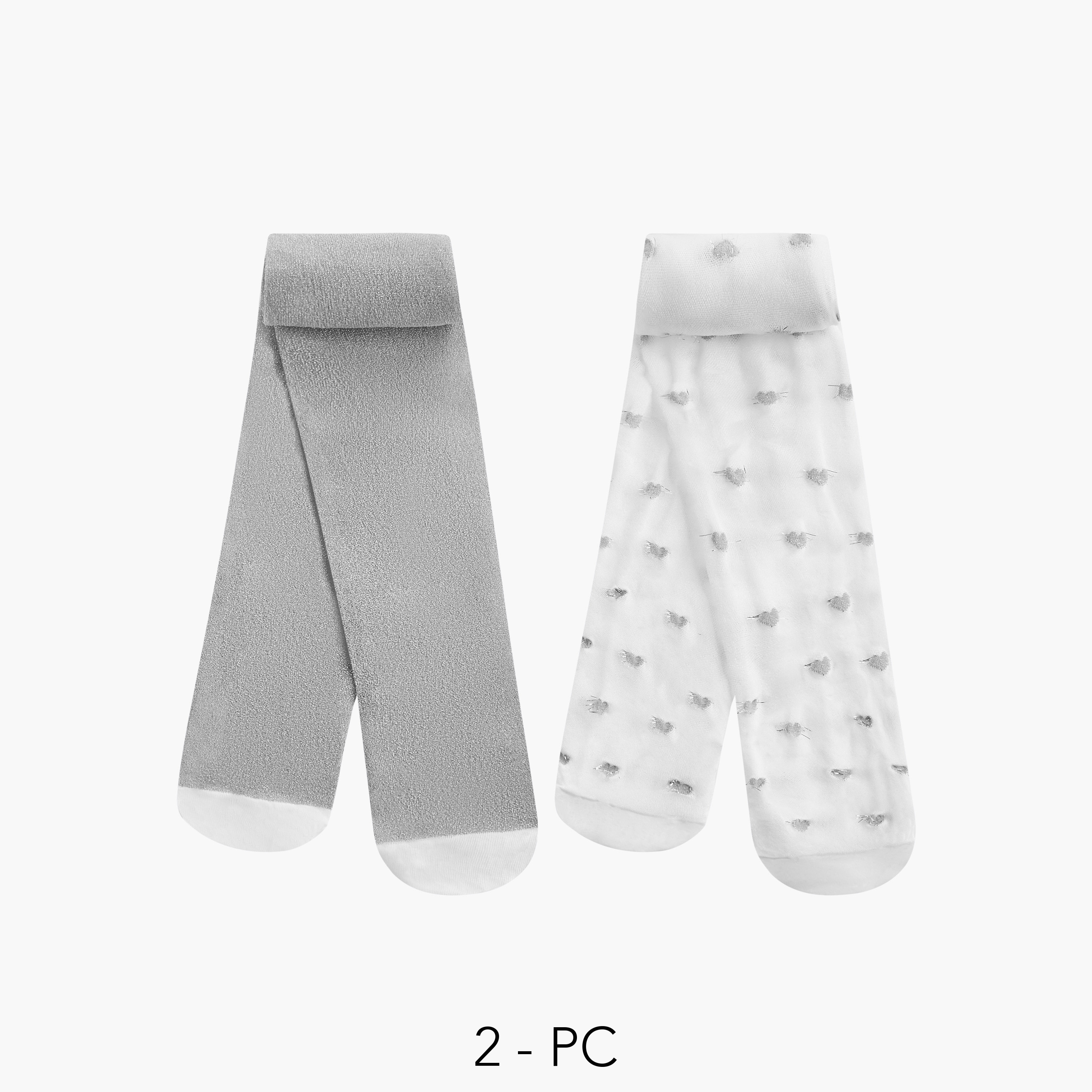 طقم جوارب كولون متنوعة قطعتين من بيرفيت-girls-accessories-socks-image-1