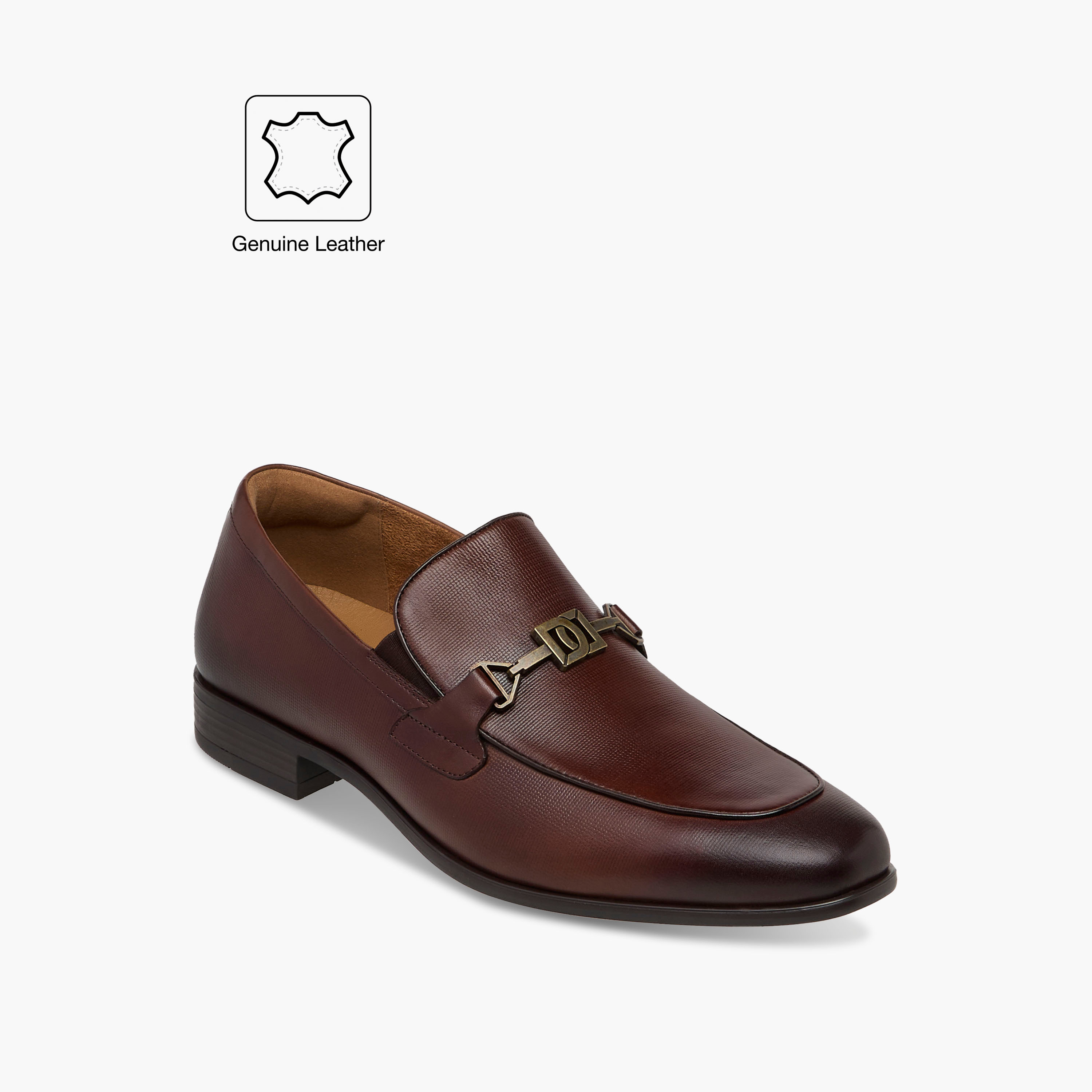 Duchini Men's Leather Metal Accent Slip-On Loafers-men-shoes-loafersandmoccasins-image-2