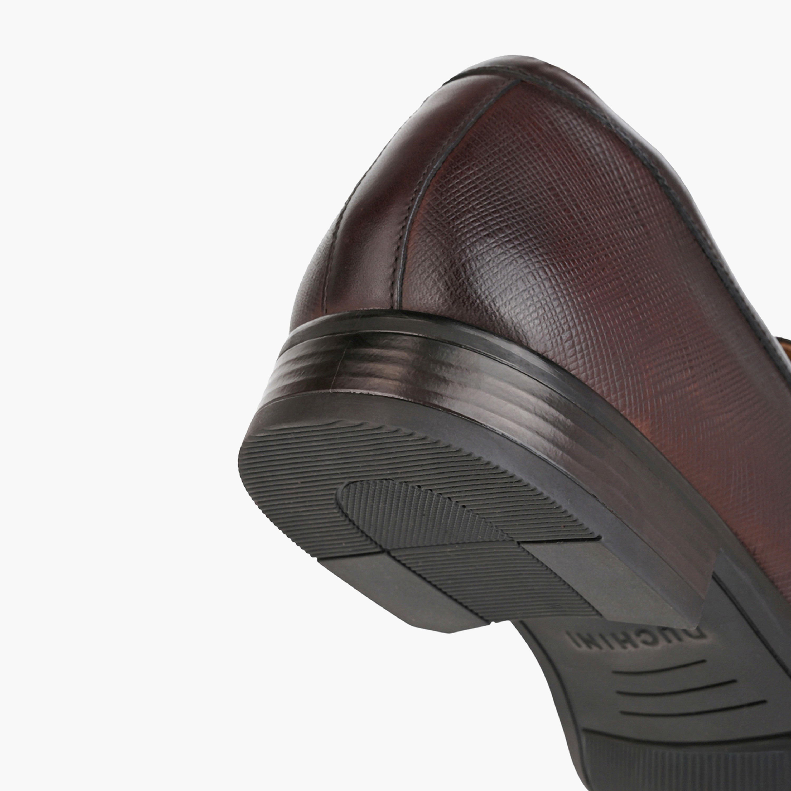 Duchini Men Textured Genuine Leather Loafers-men-shoes-loafersandmoccasins-image-5